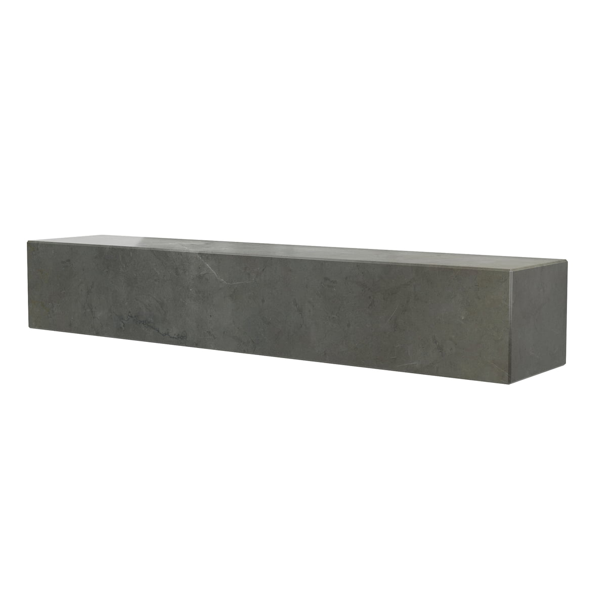 Audo Wandregal Ablage Brett Plinth Regal Marmor Braun Grau 60 Cm Kendzo B-Ware - 5709262047468