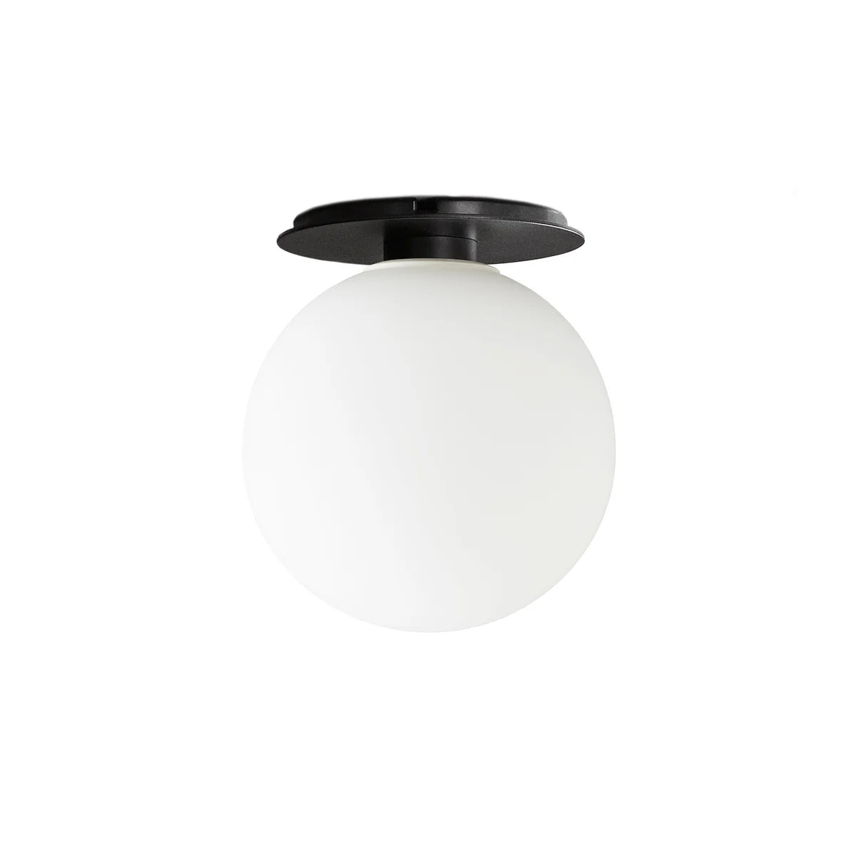 Audo Leuchte Lampe Wand Decke LED Opalglas Stahl poliert silber E27 dimmbar - 5709262273744