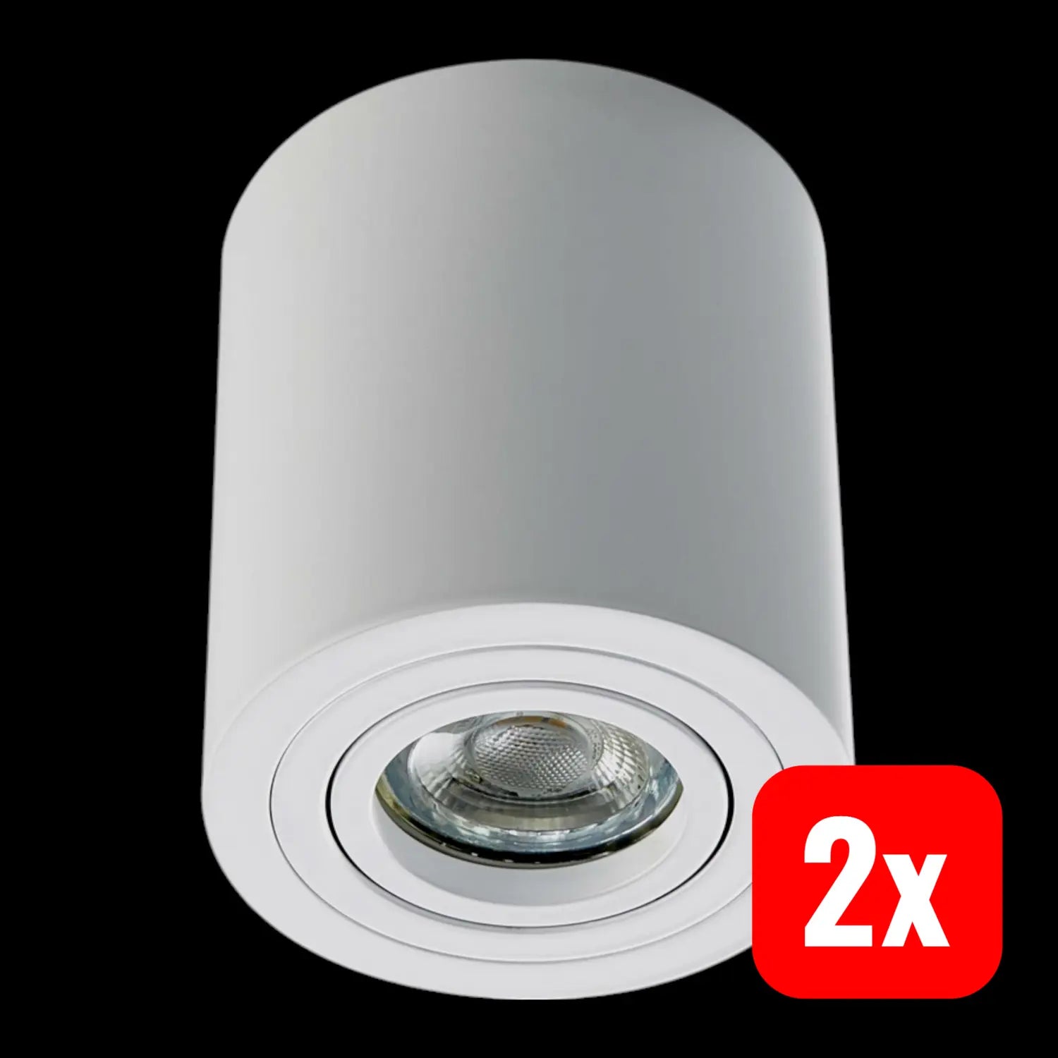 B-Ware Heitronic Aufbauleuchte Aufbaustrahler Deckenlampe Lampe Led 12 W Weiß 2 Stück - 4002940018660
