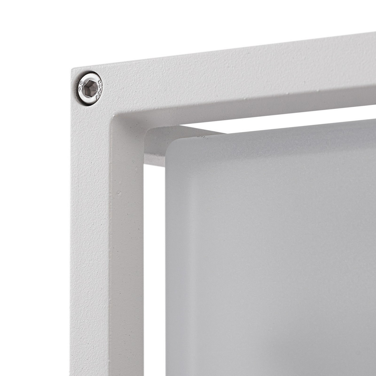 B-Ware Lucande Außenwandlampe Lampe Sensor Weiß Bewegungsmelder 25x25cm Außenleuchte225 - 4251911797282