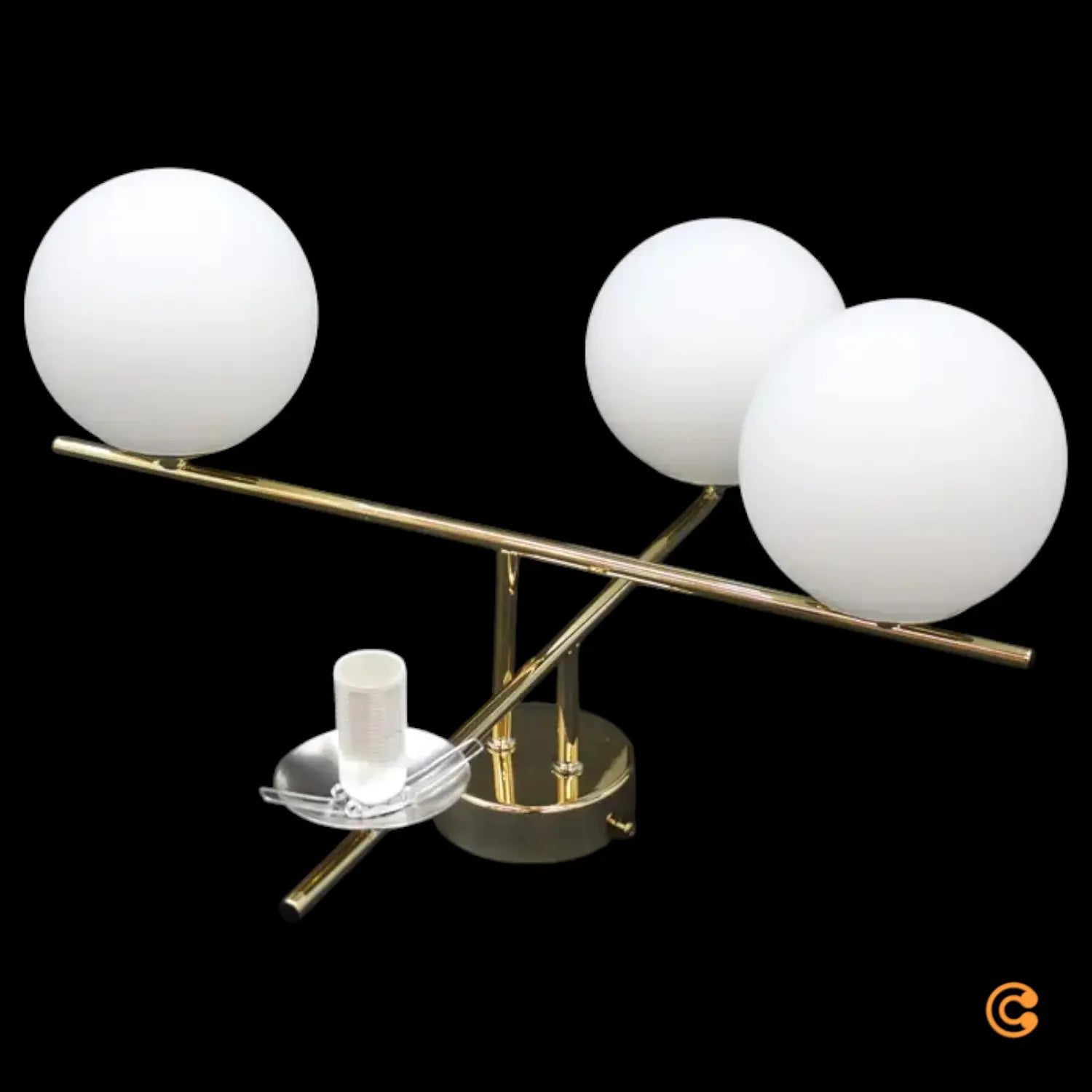 B-Ware Aurora Deckenleuchte Deckenlampe Gold 50cm Glas Lampe Leuchte Siehe Text/Foto - 5918563001394