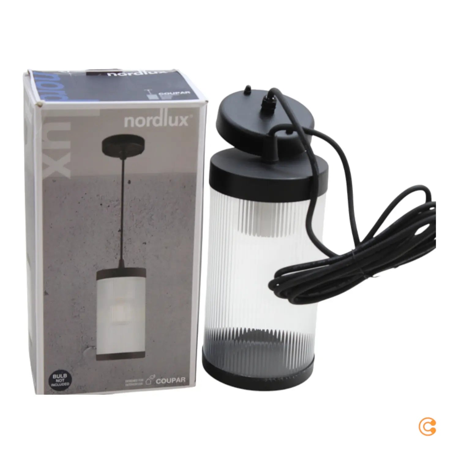 Nordlux Außenhängeleuchte Coupar Hängelampe Außenlampe Lampe E27 ø 13 Cm Schwarz B-Ware - 5704924010576
