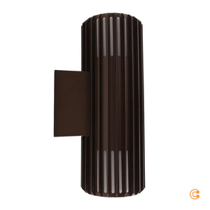B-Ware Nordlux Außenwandleuchte Aludra Double Seaside Alu Braun Metallic Wandlampe Spot