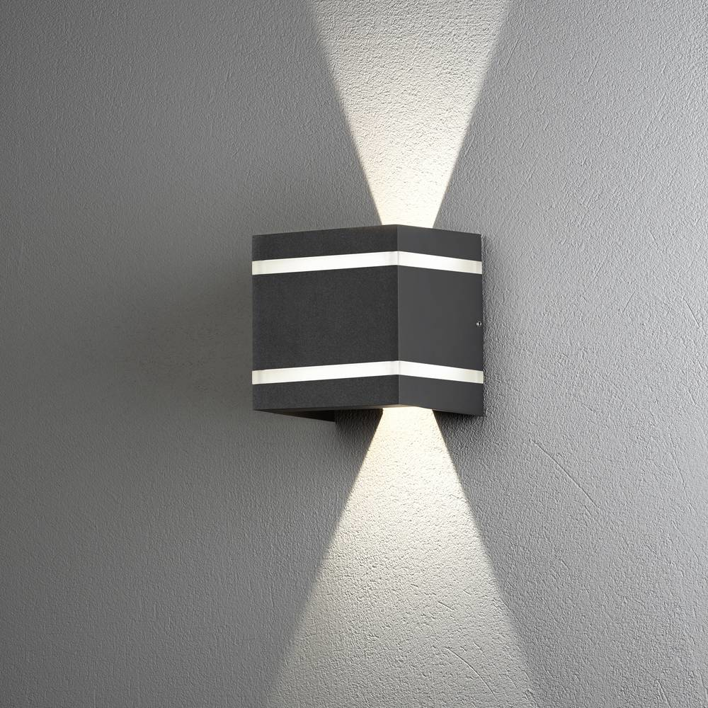 B-Ware Konstsmide Cremona 7870 370 Led Außen Wandleuchte 6 W Anthrazit Lampe Leuchte - 7318307870374