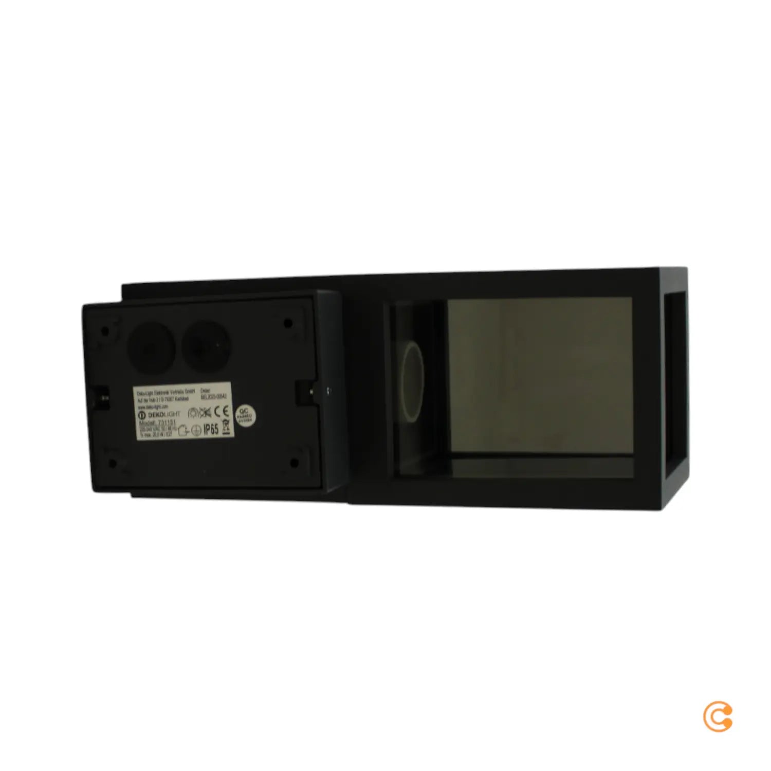 B-Ware Deko Light Außenwandlampe Wandbeleuchtung Facado Ii Grau Rauchgrau Ip65 E27 - 4042943179043