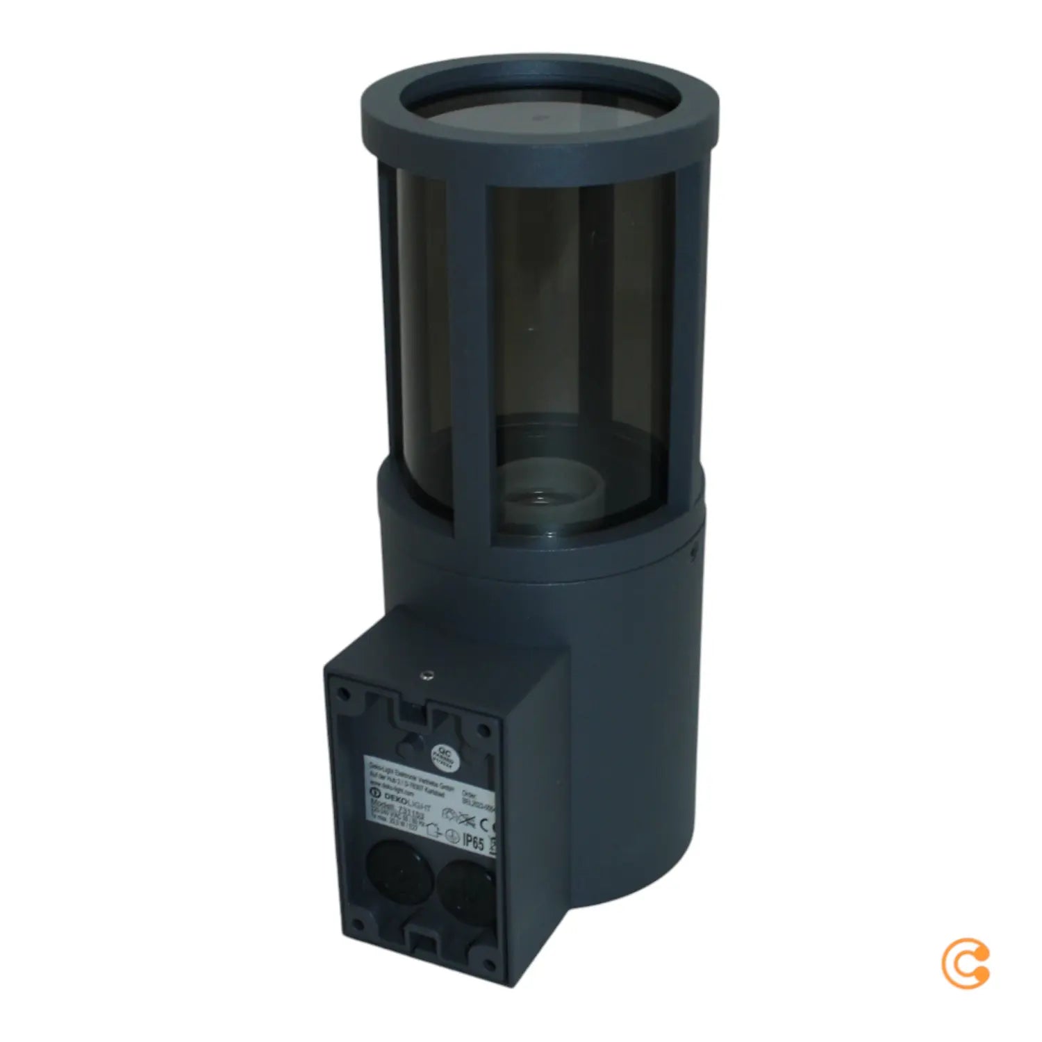 B-Ware Deko Light Außenwandlampe Wandbeleuchtung Facado Ii Dunkelgrau Rauchgrau Ip65 - 4042943179470