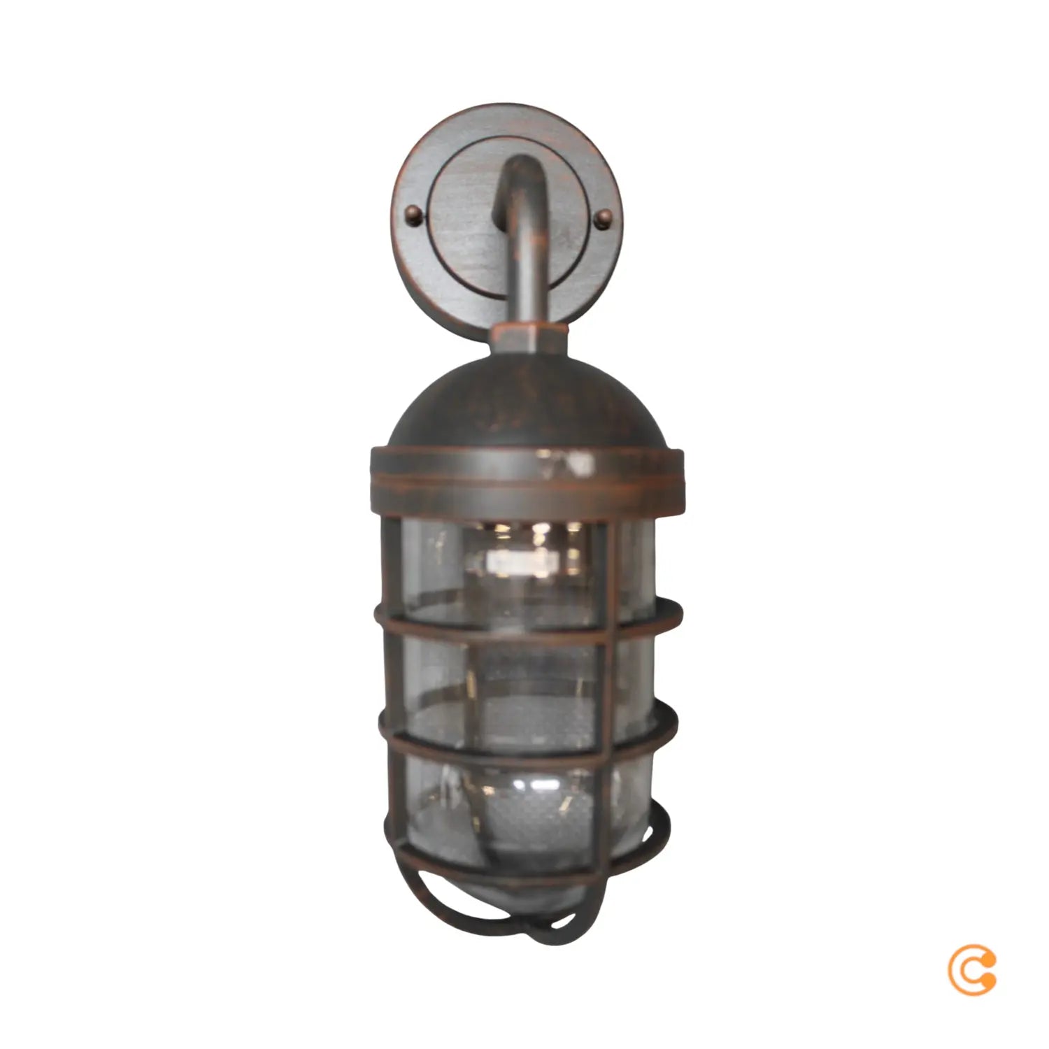 B-Ware Wandleuchte Außenwandlampe Leuchte Gero Metall Glaslampenschirm E27 Led Ip44 - 4251096553208