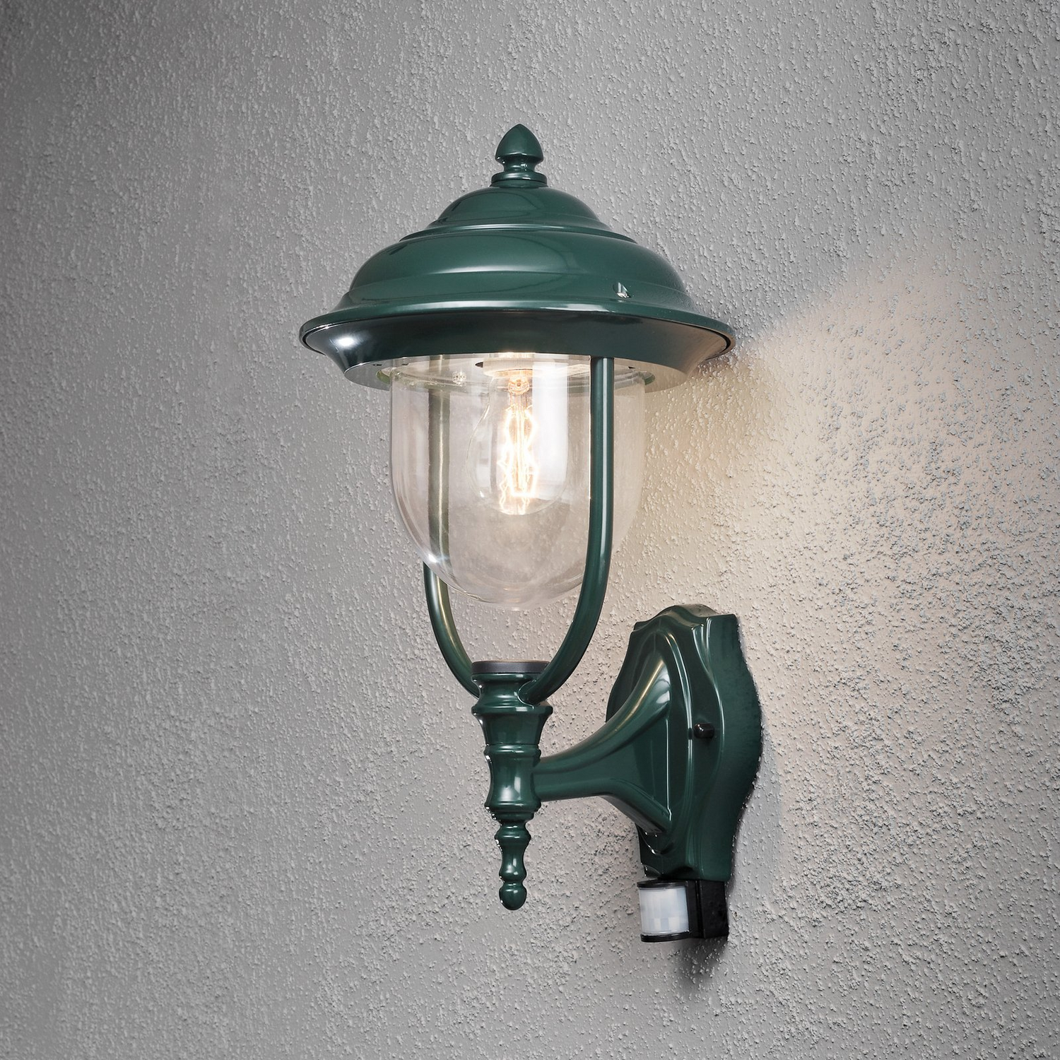B-Ware Konstsmide Außenwandlampe Parma Leuchte Bewegungsmelder Außenbeleuchtung Grün - 7318307235609