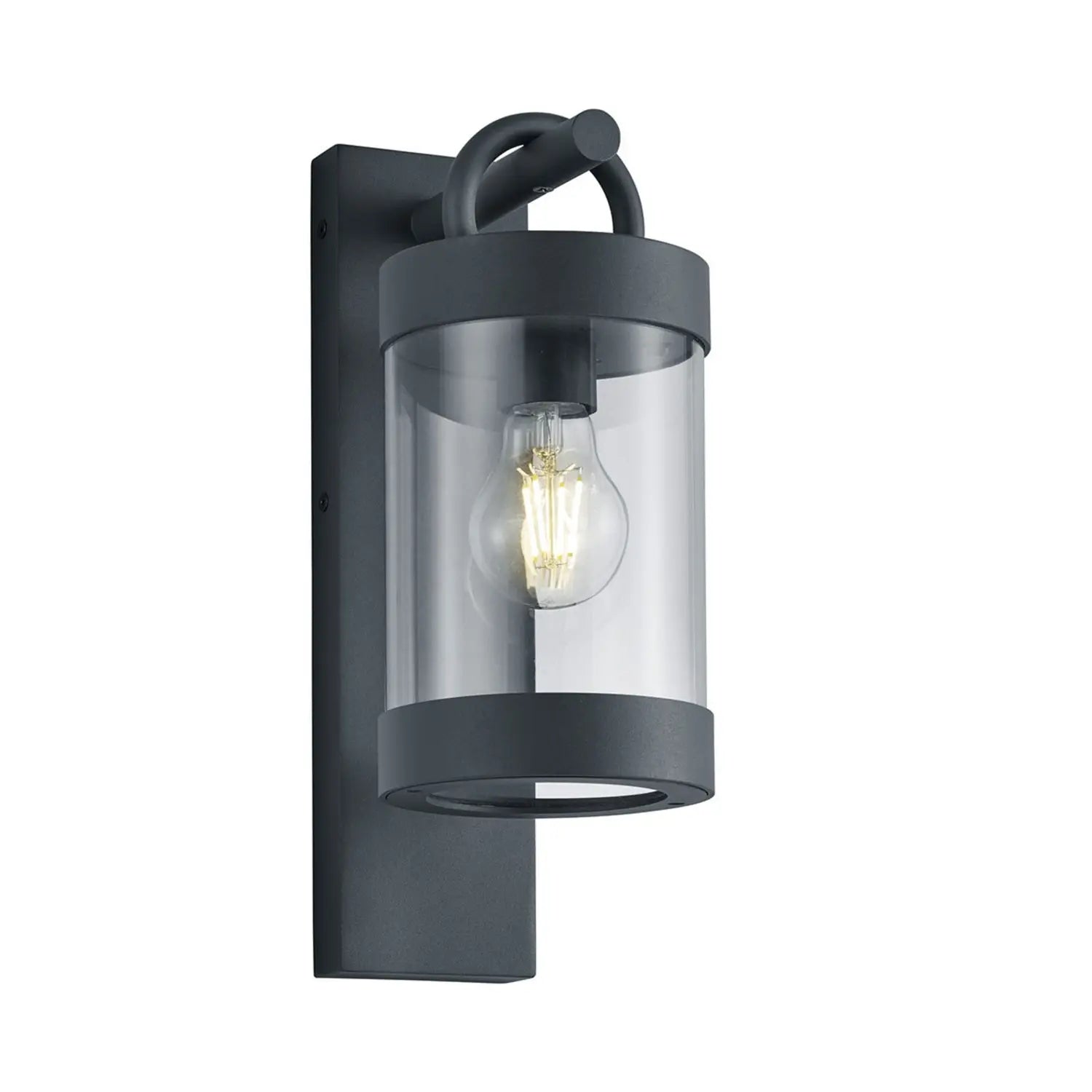 B-Ware Trio Lighting Außenleuchte Wandlampe Laterne Dämmerungssensor Anthrazit Samb906