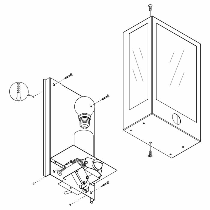 B-Ware Eglo Außenwandleuchte Alamonte Wandleuchte Wandlampe Lampe Leuchte E27 Sensor - 9002759995874