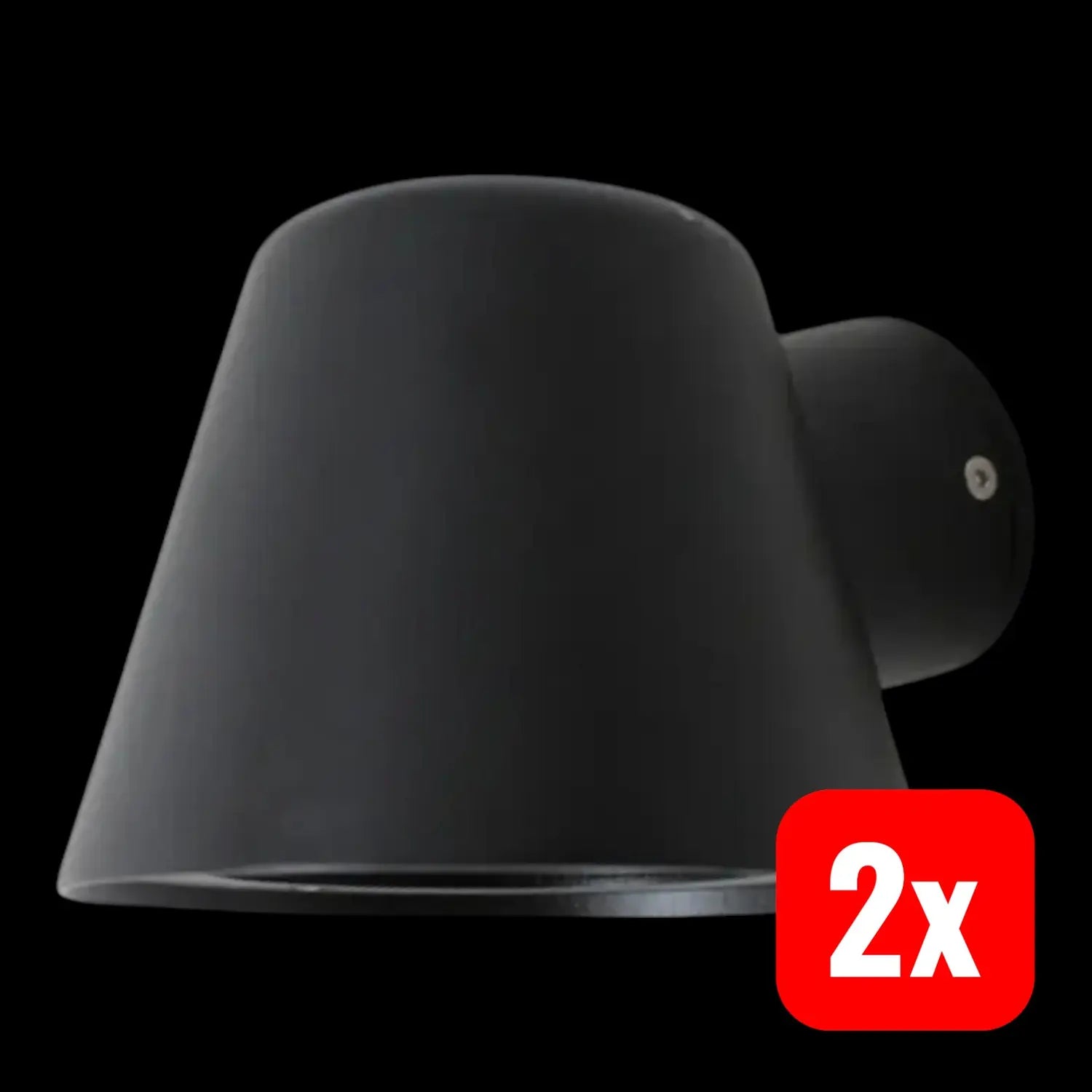 B-Ware Nordlux Außenwandleuchte Wandlampe Aleria Gu10 Metall Schwarz Rund 2 Stück50 - 5704924000720