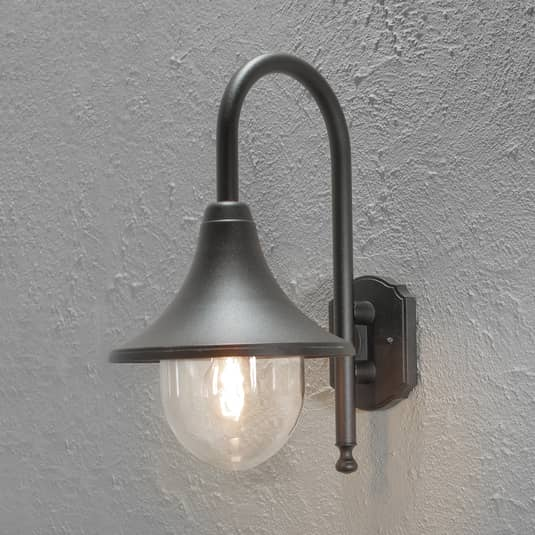 Konstsmide Außenwandleuchte Bari Außenlampe Wandlampe Wandleuchte Lampe Schwarz  B-Ware - 7318307237757