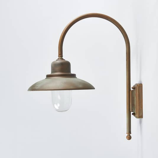 Moretti Luce Außenwandleuchte Casale Wandleuchte Wandlampe H 60cm Messing Antik  B-Ware - 8021035013966