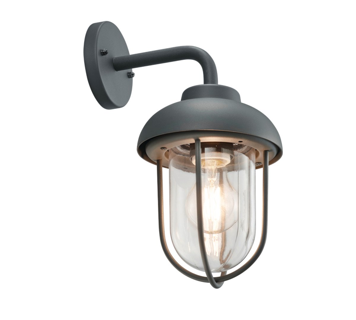 Trio Lighting Außenwandleuchte Duero Balkonleuchte E27 im Vintagestil anthrazit - 4017807449884