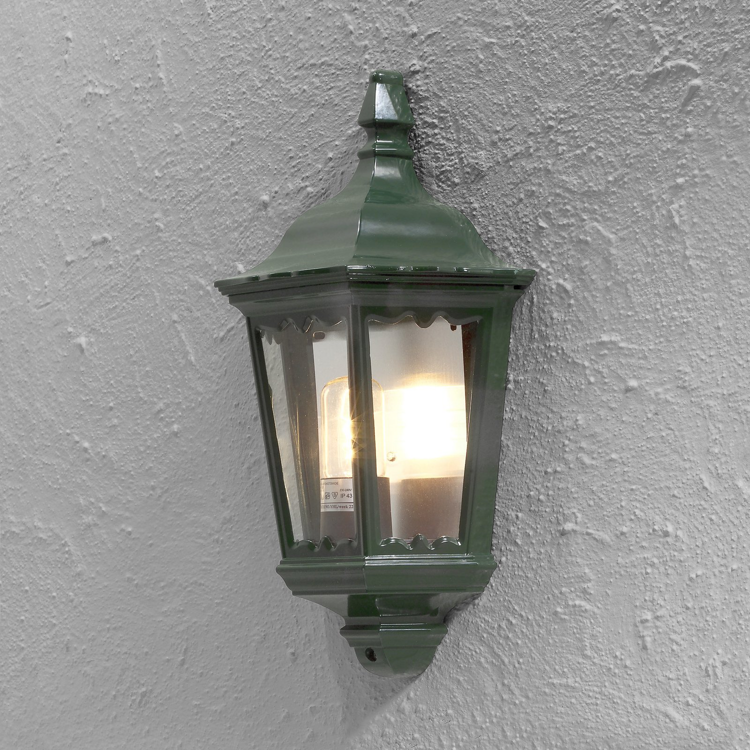 B-Ware Konstsmide Außenwandleuchte Firenze Halbschale Grün Wandlampe Wandleuchte Lampe - 7318307229608