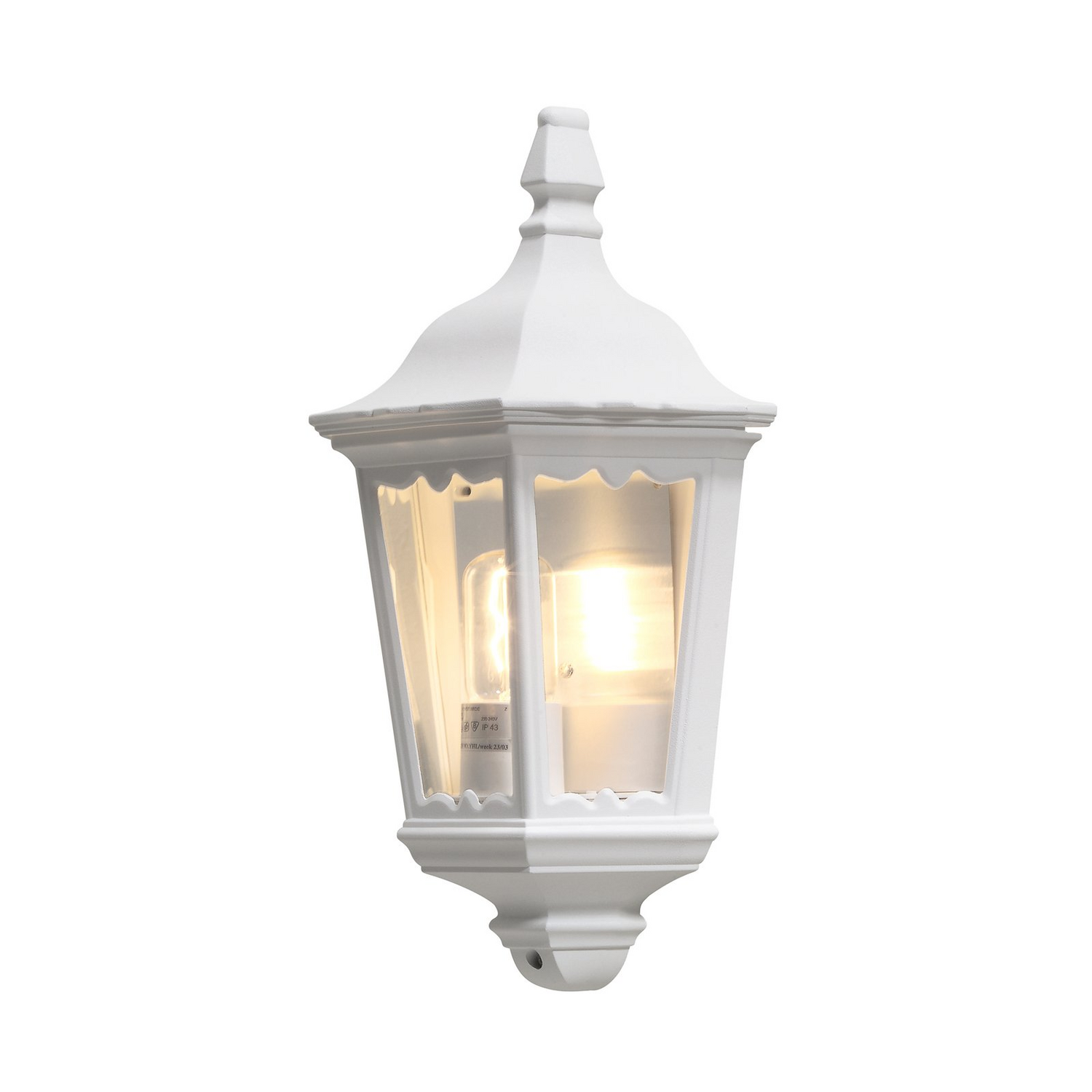 B-Ware Konstsmide Außenwandleuchte Firenze Halbschale Außenlampe Wandlampe Weiß Ip44 - 7318307229257
