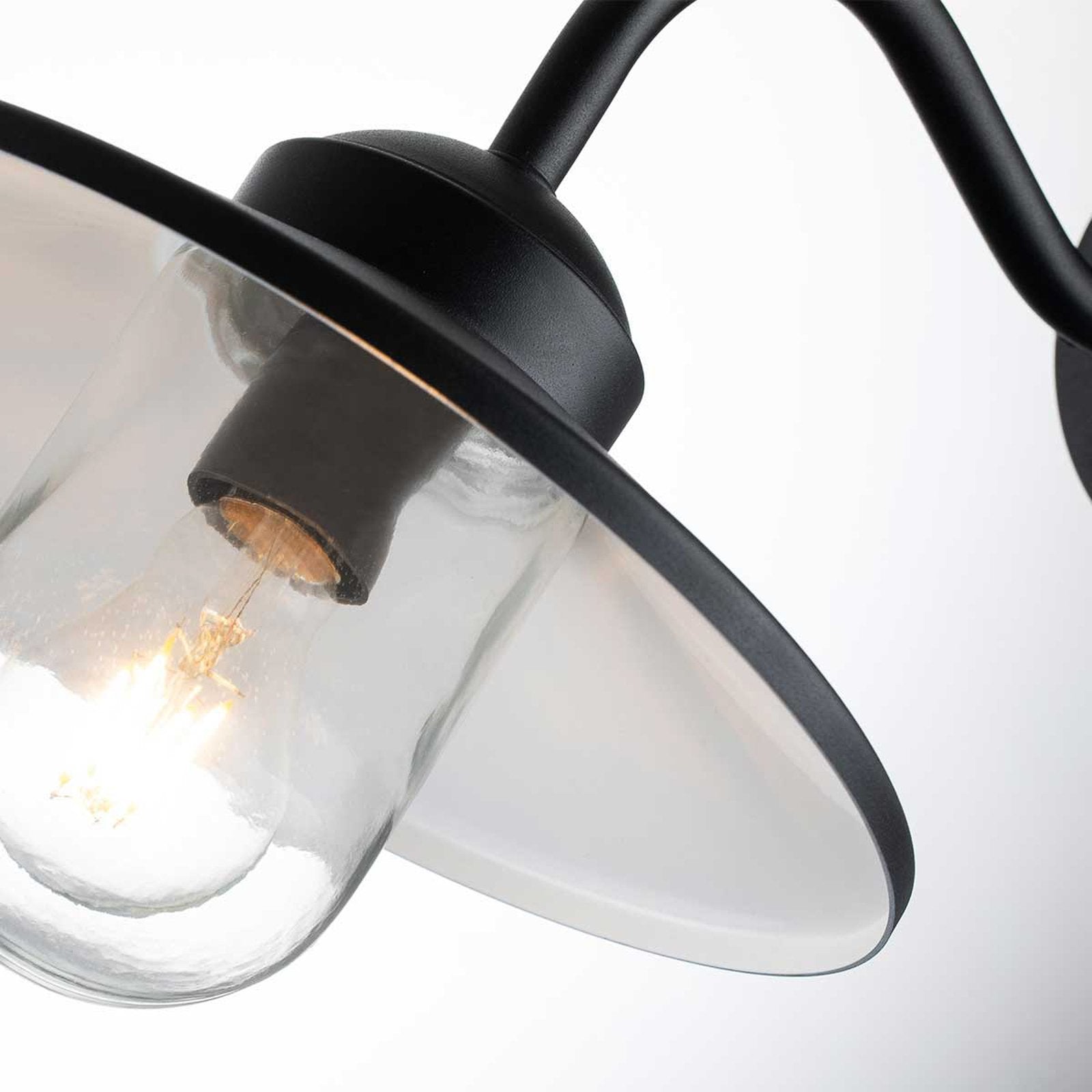 Elstead Außenwandleuchte Klampenborg Leuchte Lampe schwarz Bewegungsmelder - 5024005292401