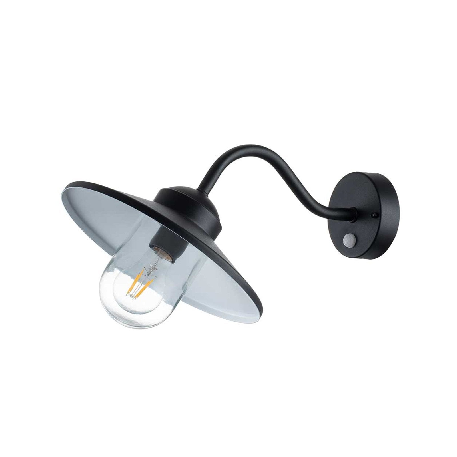 Elstead Außenwandleuchte Klampenborg Leuchte Lampe schwarz Bewegungsmelder - 5024005292401