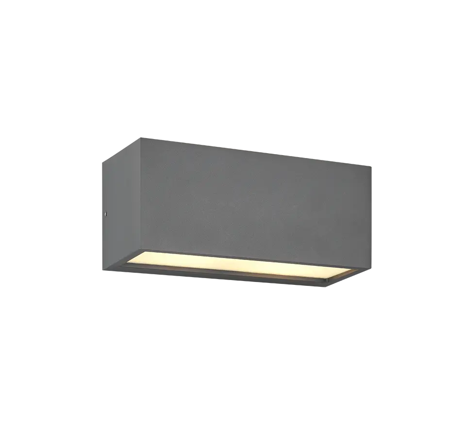 B-Ware Trio Außenwandleuchte Mayenne Außenlampe Wandlampe Up Downlight Anthrazit Eckig - 4017807603460