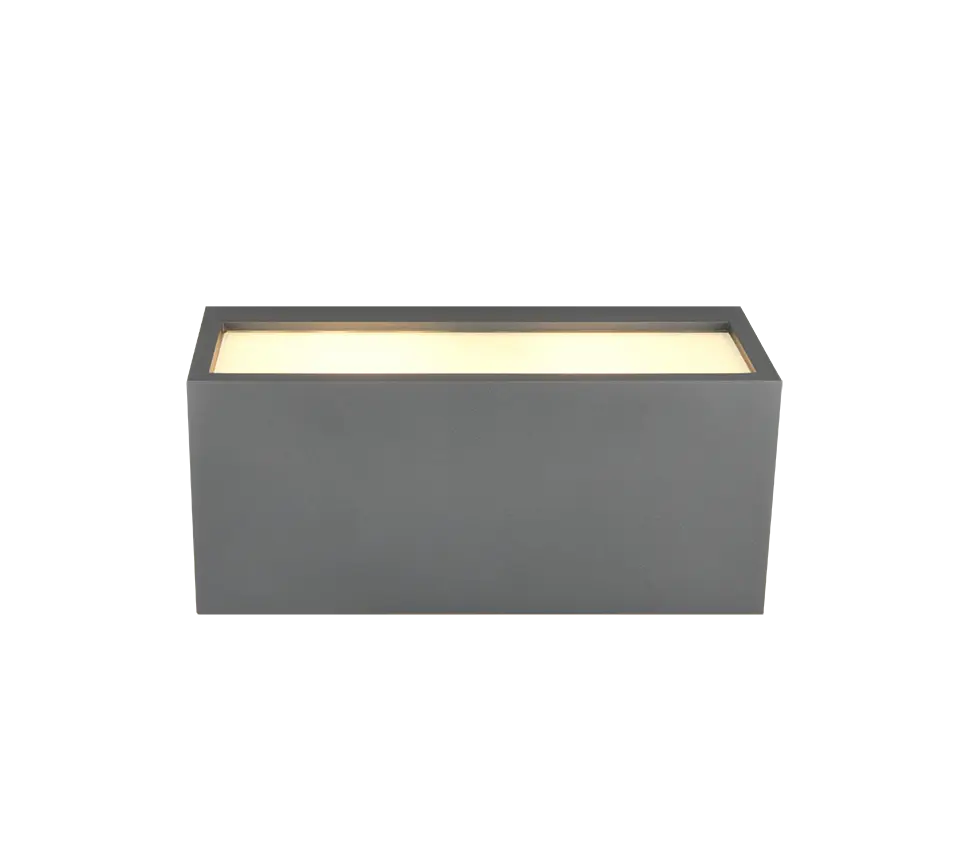 B-Ware Trio Außenwandleuchte Mayenne Außenlampe Wandlampe Up Downlight Anthrazit Eckig - 4017807603460