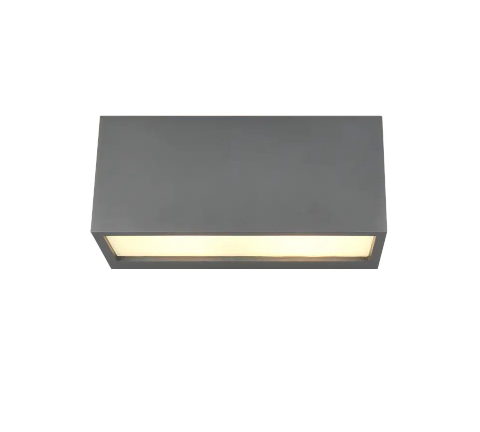 B-Ware Trio Außenwandleuchte Mayenne Außenlampe Wandlampe Up Downlight Anthrazit Eckig - 4017807603460