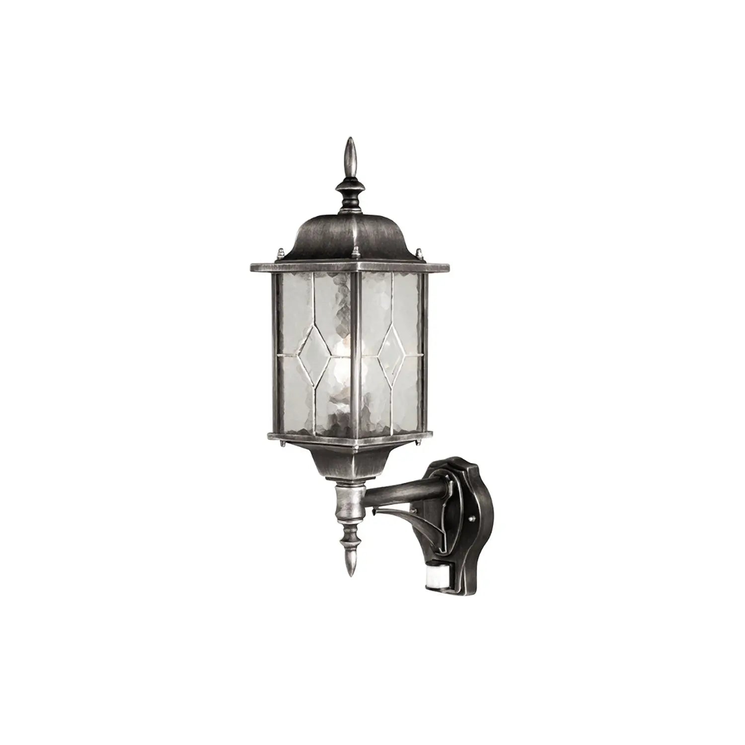 B-Ware Elstead Außenwandleuchte Wexford Sensor Schwarz/Silber Außenwandlampe Lampe E188 - 5024005495406