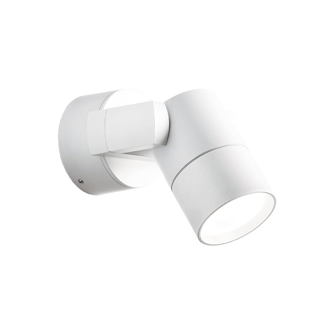 Viokef Außenwandstrahler Leuchte Außenlampe Skiros Ip55 Gu10 Weiß Aluminium B-Ware
