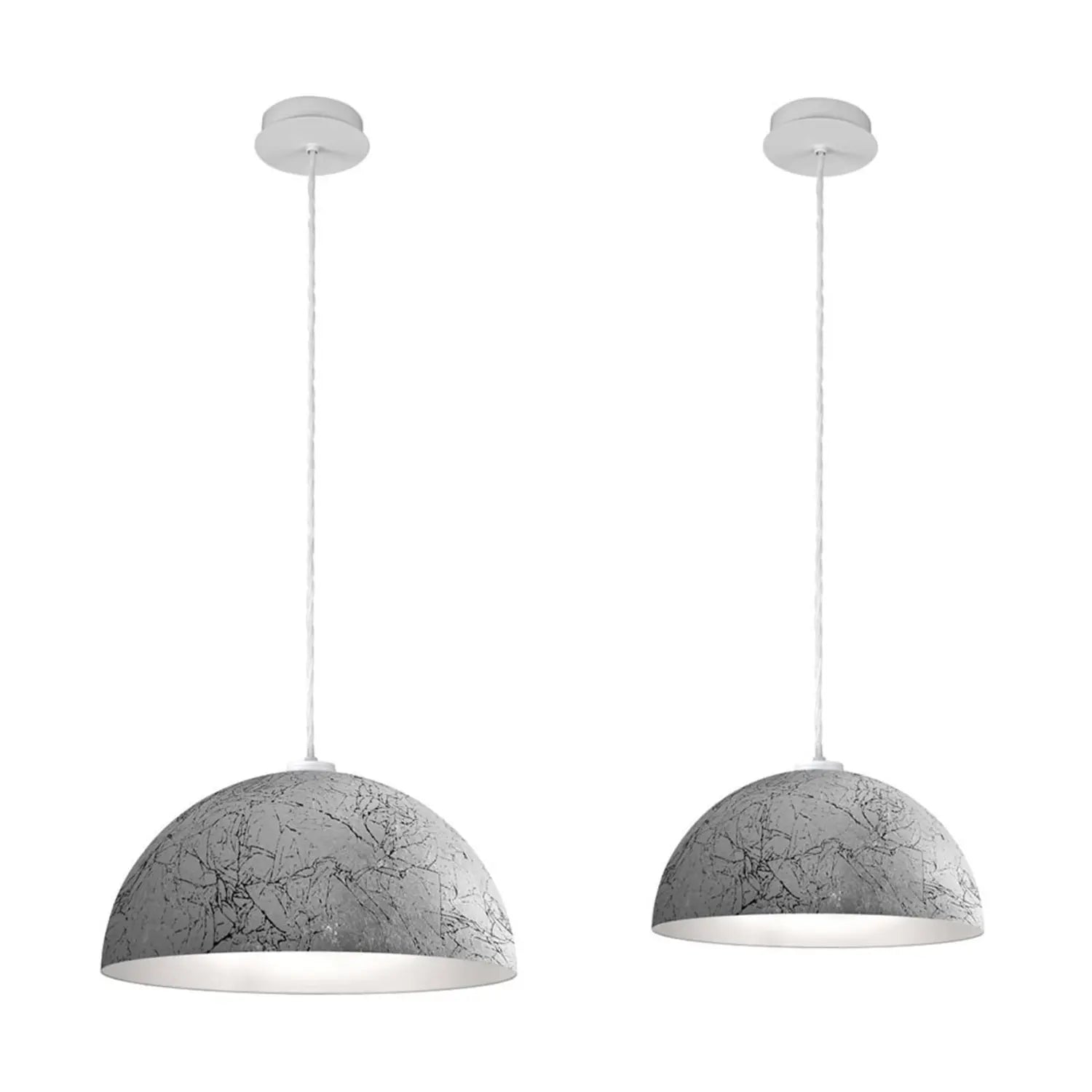 B-Ware Austrolux Pendelleuchte Hängeleuchte Cult Vintage Silber Metall Siehe Text - 9008447355692