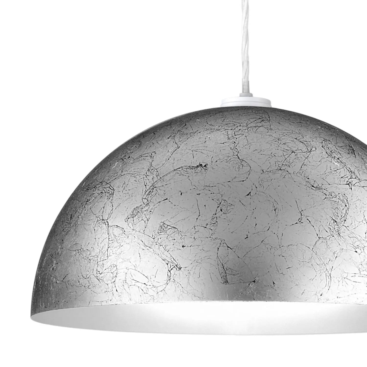 B-Ware Austrolux Pendelleuchte Hängeleuchte Cult Vintage Silber Metall Siehe Text - 9008447355692