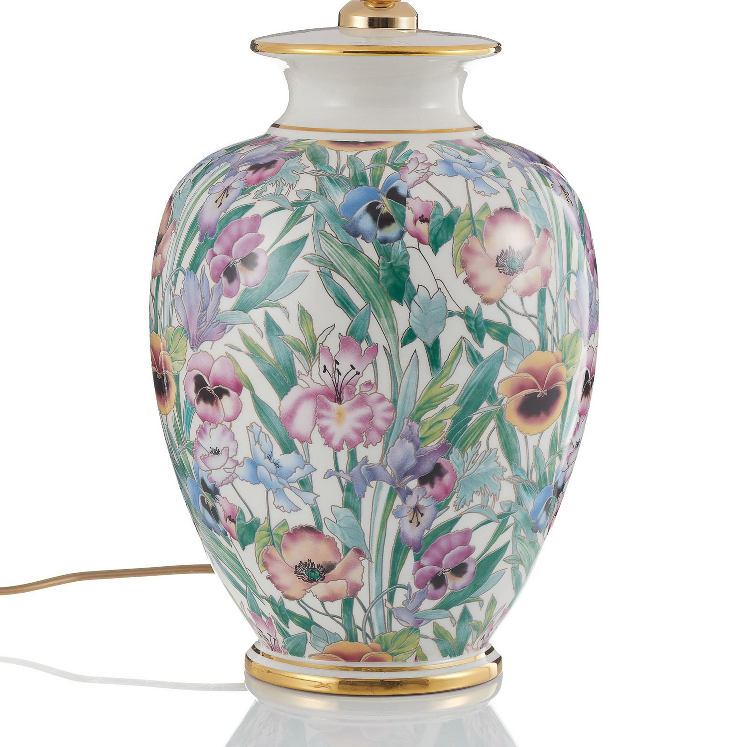 B-Ware Austrolux Tischlampe Leuchte Giardino Panse 40 Cm Keramik Vergoldet