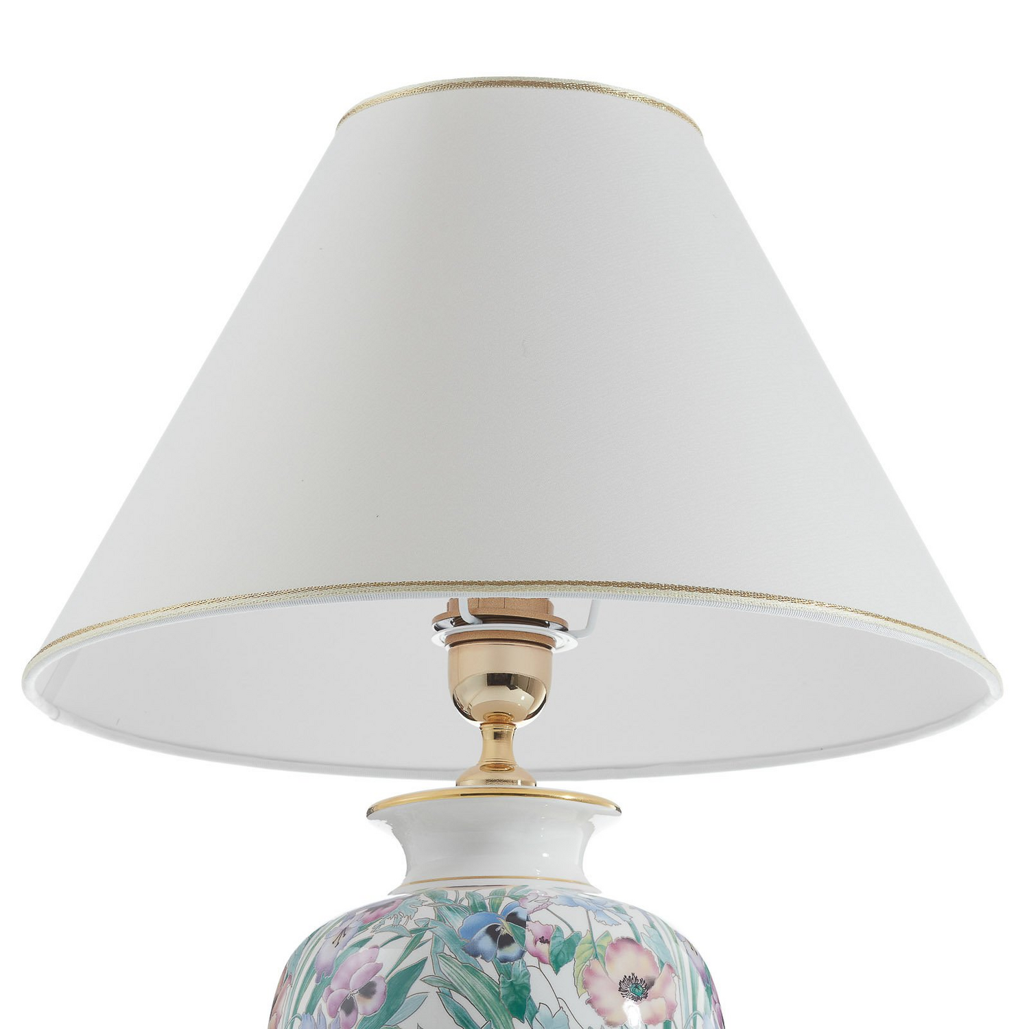 B-Ware Austrolux Tischlampe Leuchte Giardino Panse 40 Cm Keramik Vergoldet