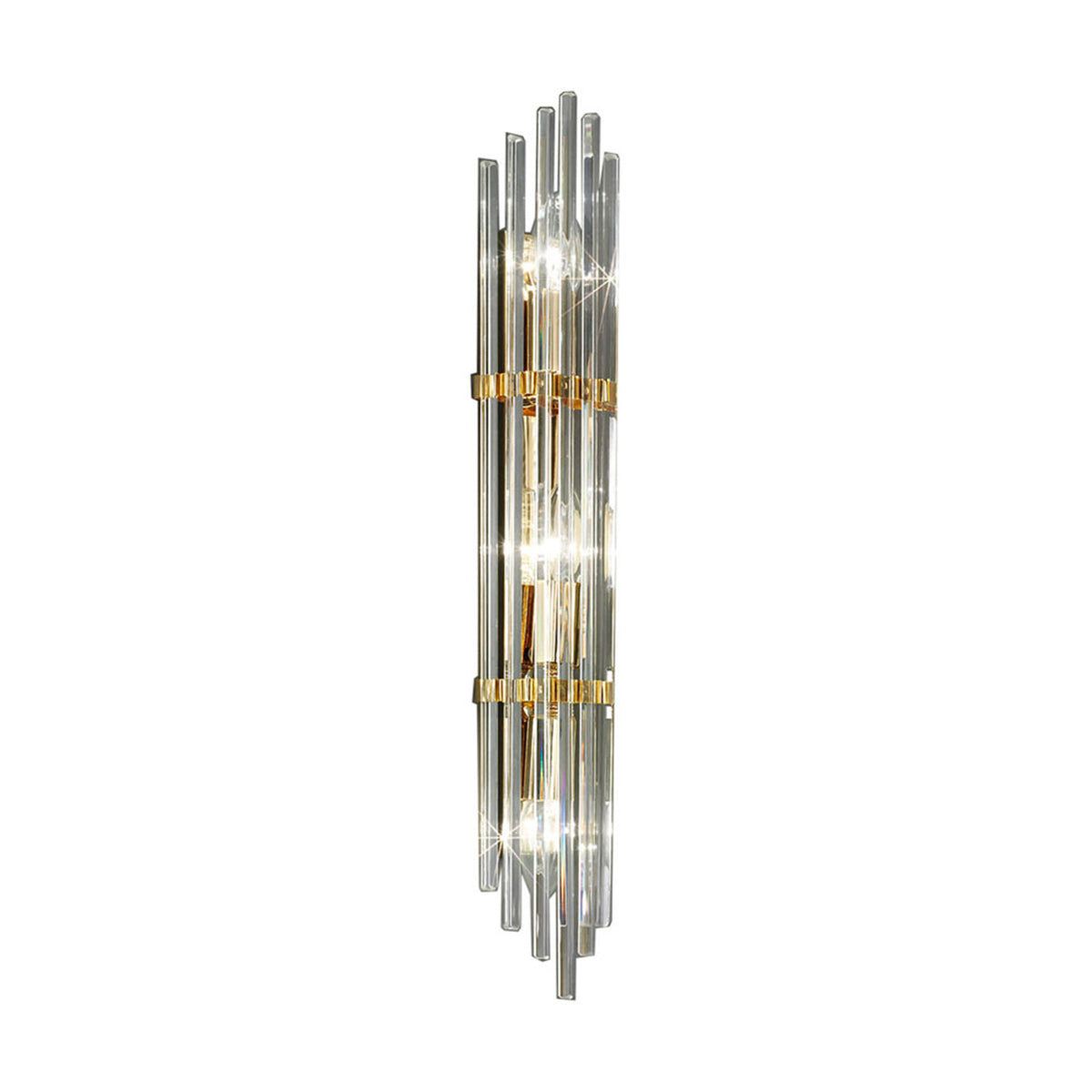 Austrolux Wandleuchte Wandlampe Ontario Leuchte 60 cm gold transparent Glas - 9008447239572
