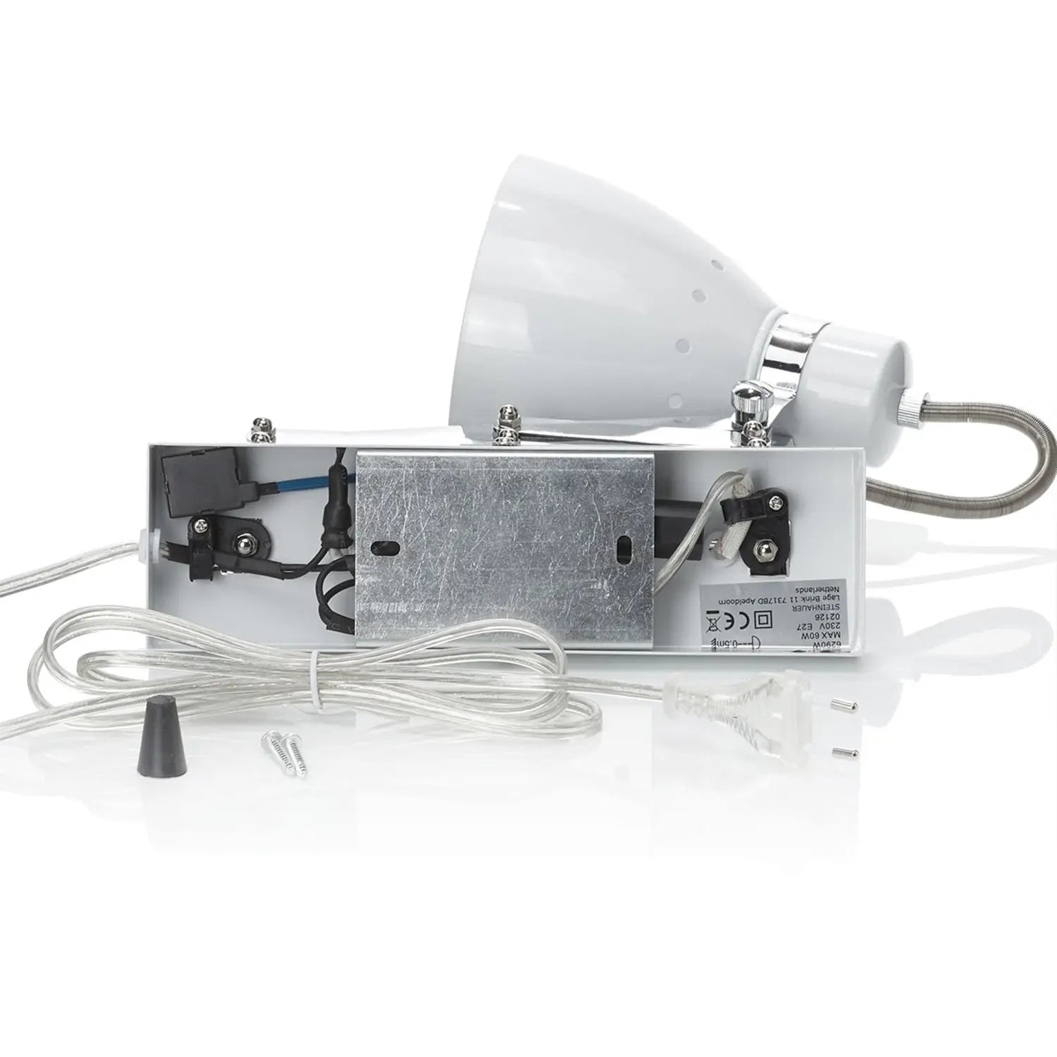 B-Ware Steinhauer Ausziehbare Metall Wandleuchte Wandleuchte Lampe Leuchte Kordian Weiß - 8712746068696