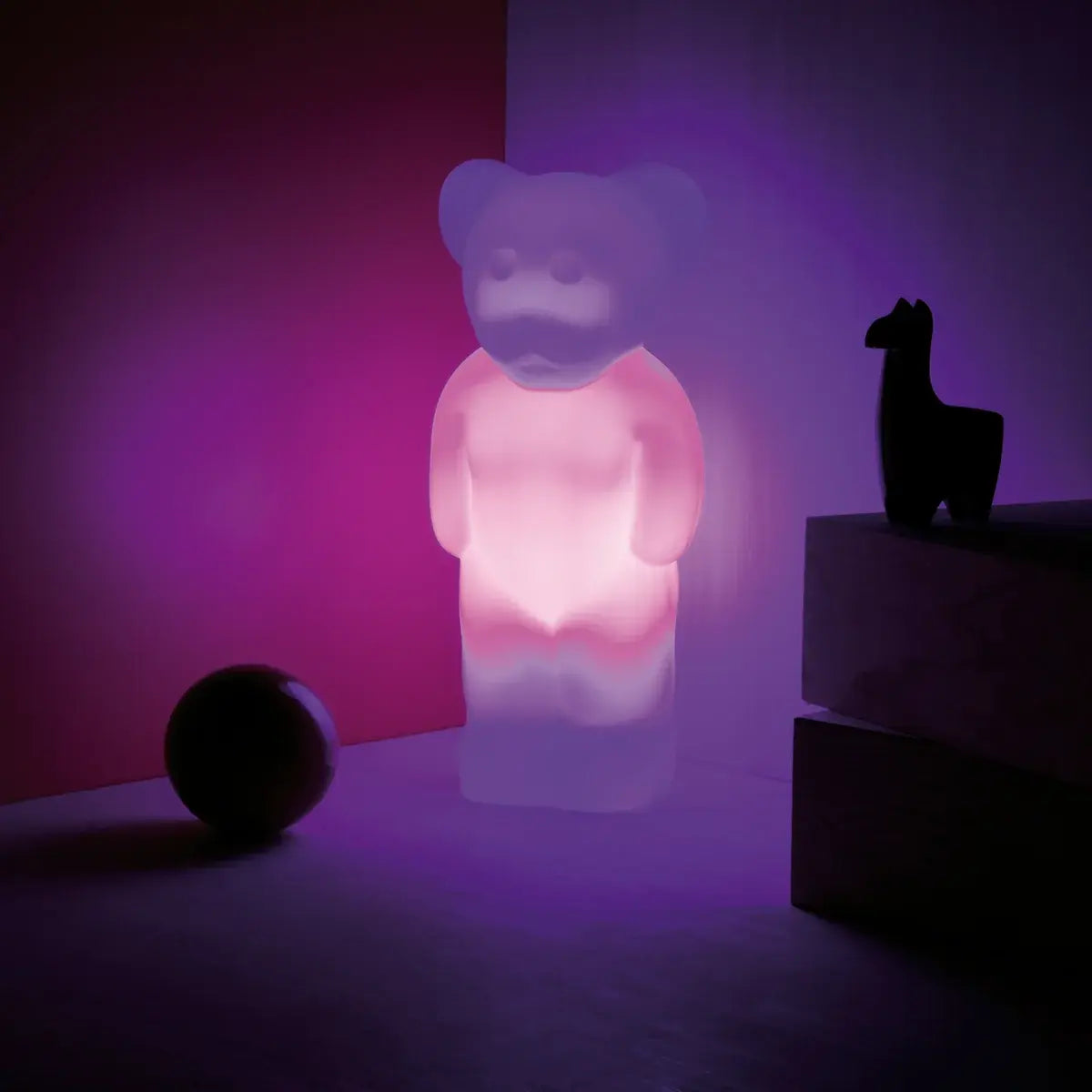 B-Ware Authentics Leuchte Lampe Lumibär Led Lichtobjekt Transluzent Weiß Fernbedienung - 4042873232191