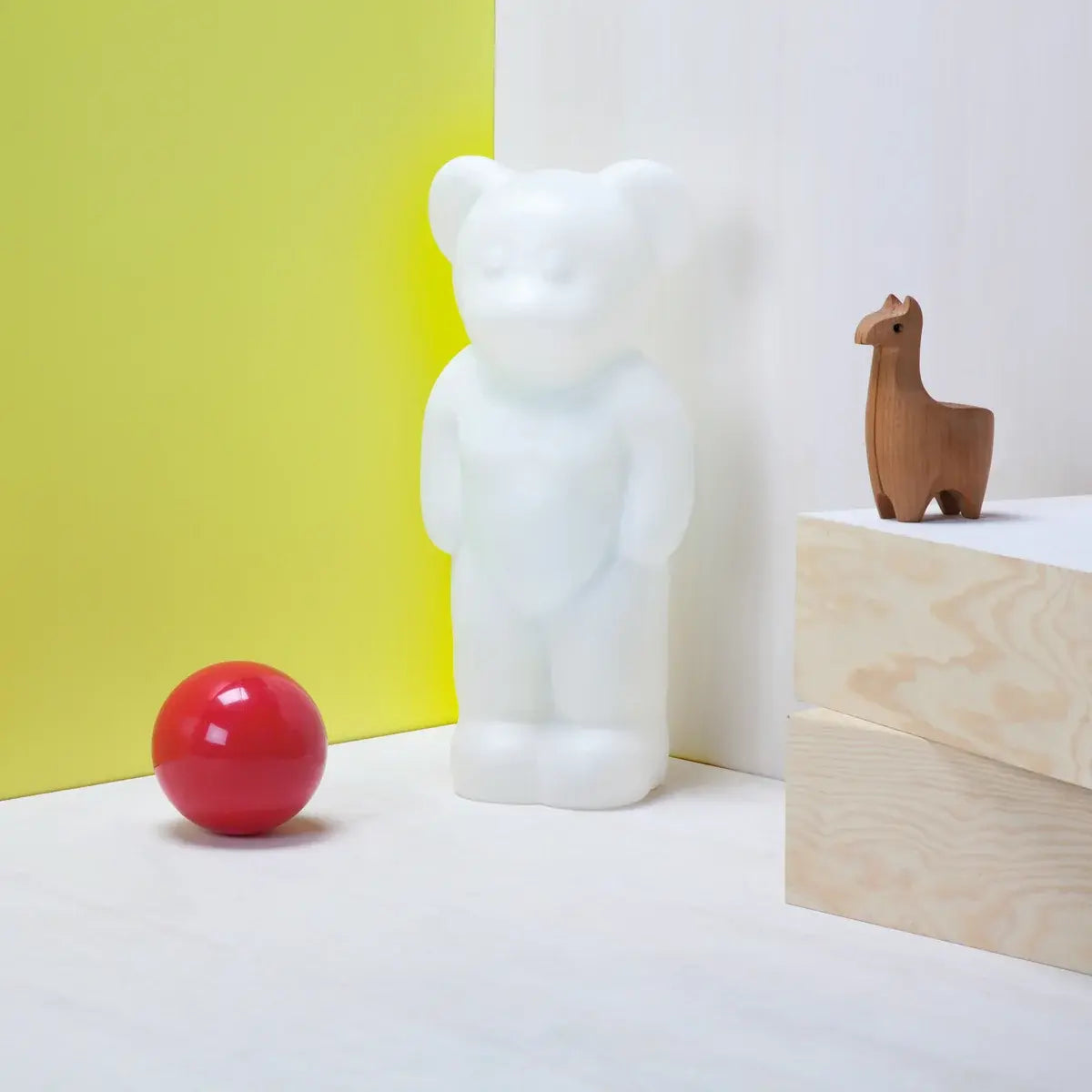 B-Ware Authentics Leuchte Lampe Lumibär Led Lichtobjekt Transluzent Weiß Fernbedienung - 4042873232191