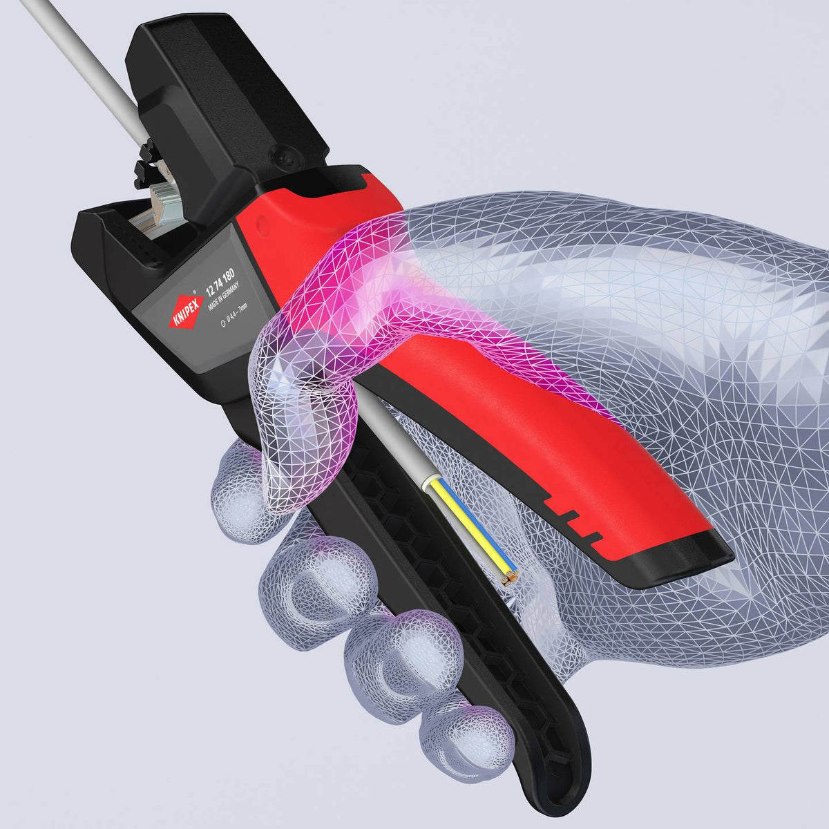 Knipex Automatische Abmantelungszange Kabelwerkzeug Abisolierzange 4 4 bis 7 5mm - 4003773092667