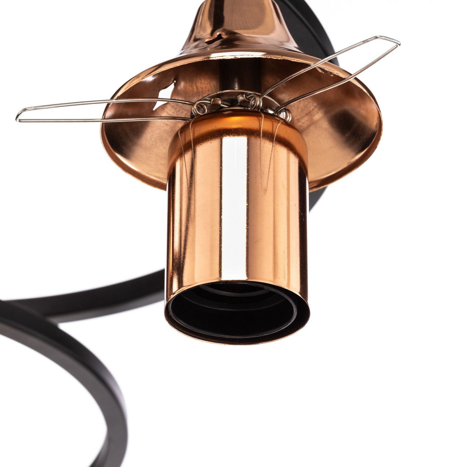 B-Ware Avonni Deckenleuchte Ar 1661 Deckenlampe 3 Flg Lampe Leuchte Schwarz Kupfer