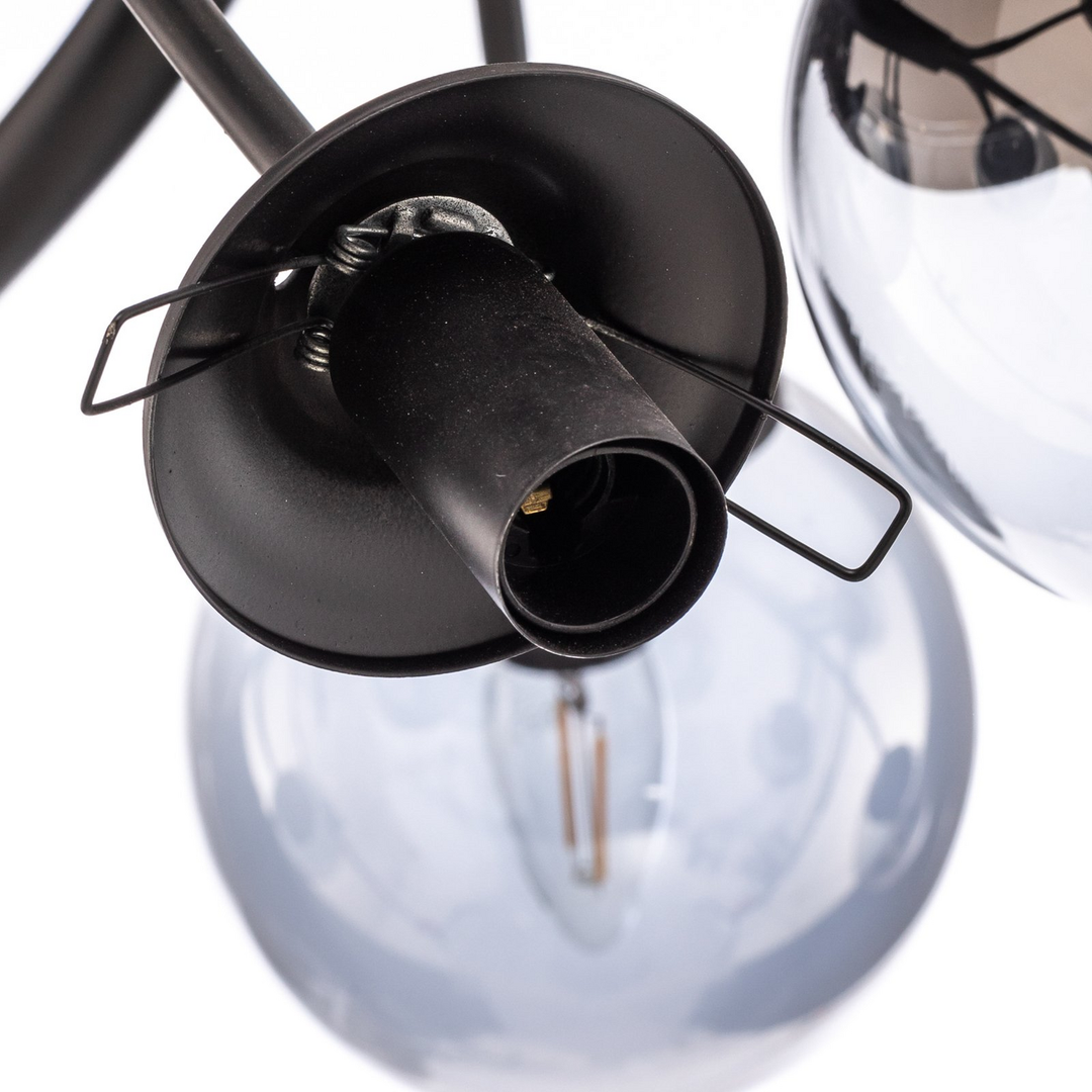 Avonni Deckenleuchte Av 4286 12 Bsy Rauchglaskugeln Deckenlampe Siehe Text/Foto B-Ware - 8698957178488