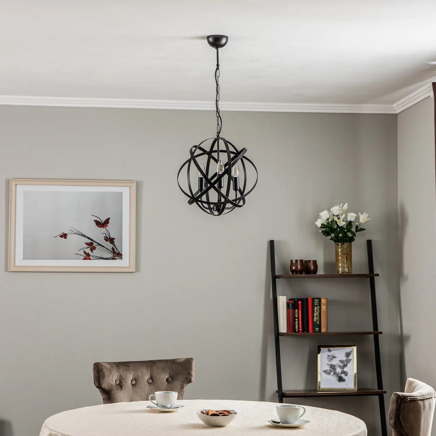 B-Ware Hängeleuchte Av 4183 3 Bsy Lampe Pendelleuchte Schwarz Dreiflammig Esszimmer - 8698957126120