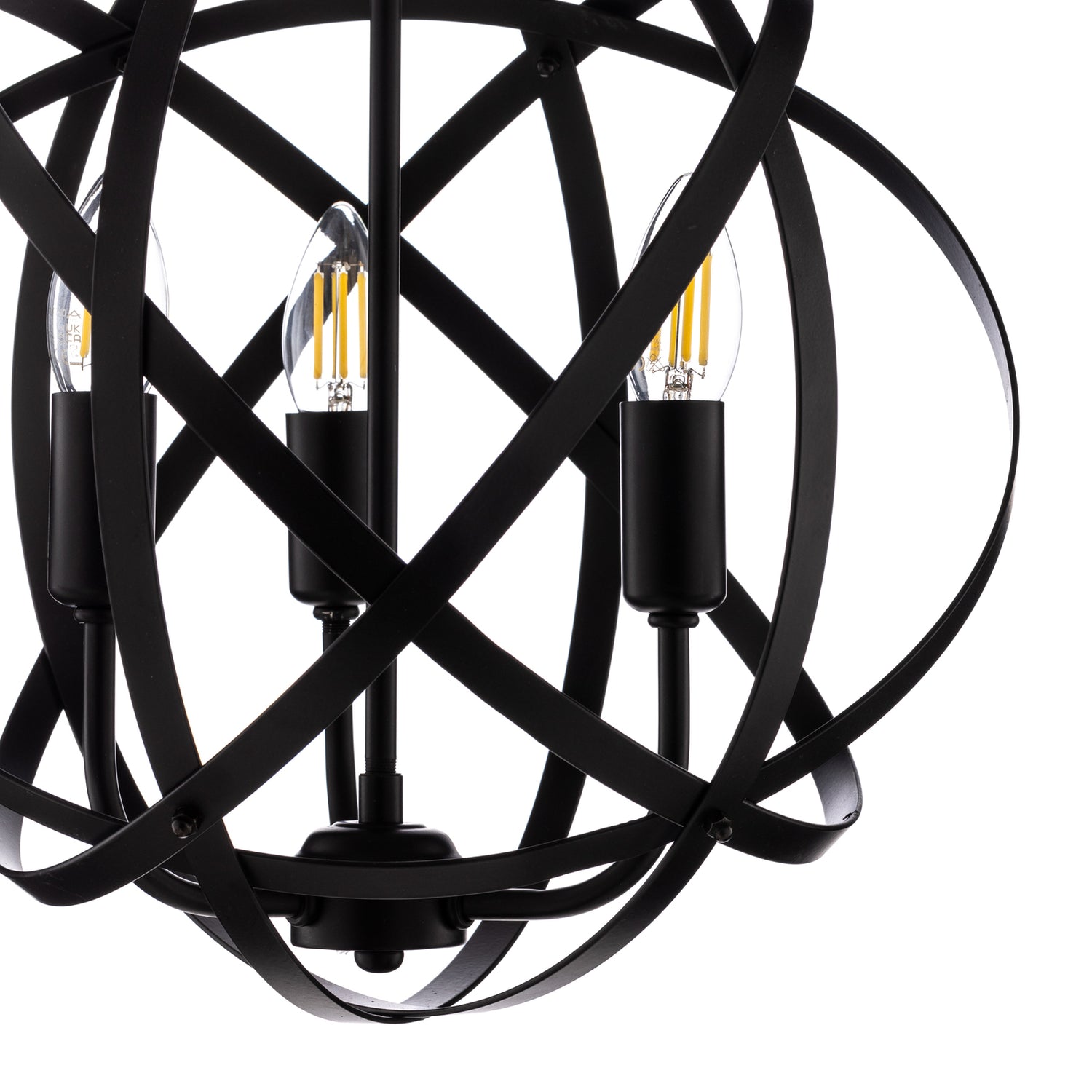 B-Ware Hängeleuchte Av 4183 3 Bsy Lampe Pendelleuchte Schwarz Dreiflammig Esszimmer - 8698957126120