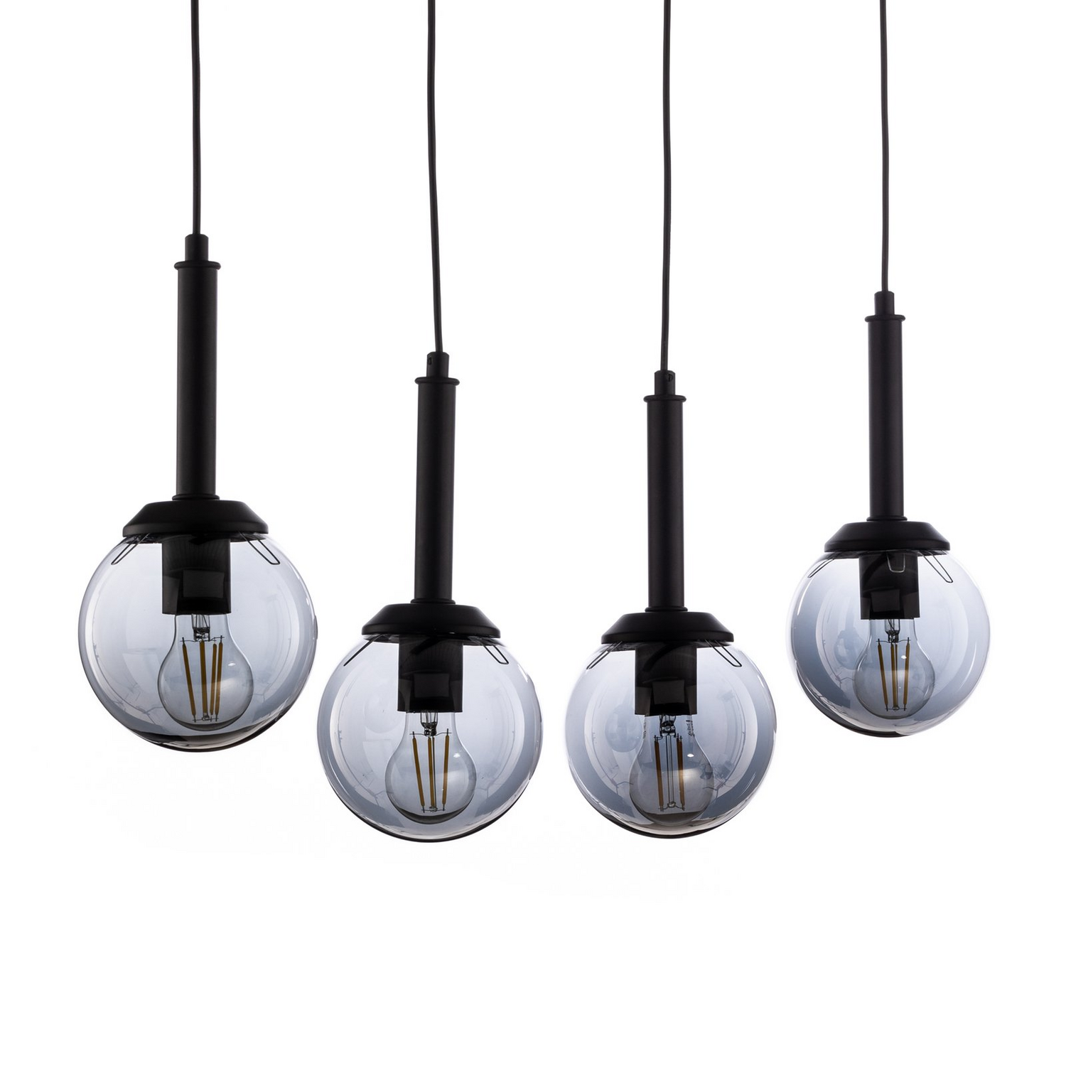 Avonni Hängeleuchte Pendelleuchte Lampe Rauchgrau Vierflammig Leuchte Spot Licht B-Ware - 8698957178495