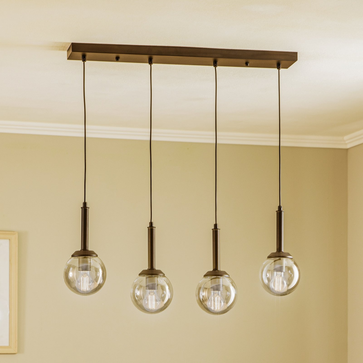 Avonni Hängeleuchte Pendelleuchte Lampe Rauchgrau Vierflammig Leuchte Spot Licht B-Ware - 8698957178495