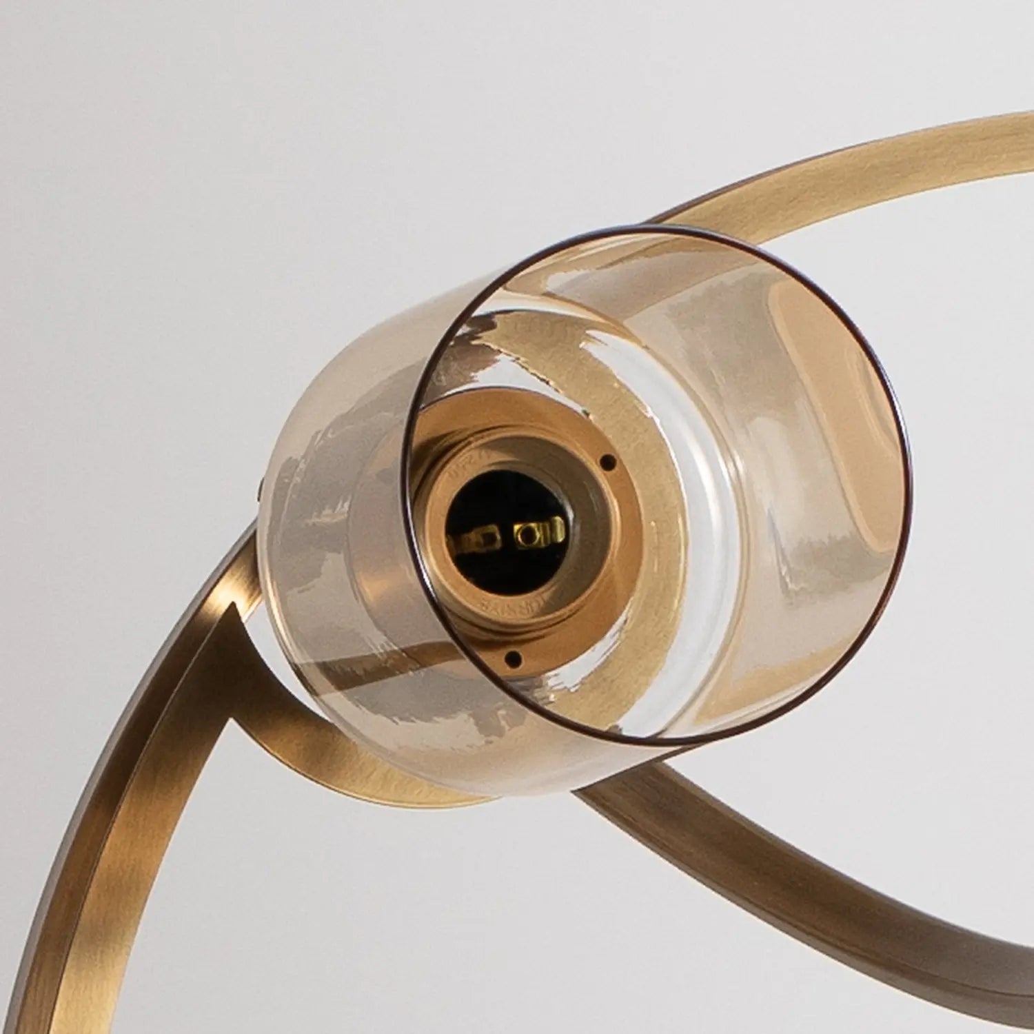 B-Ware Avonni Kronleuchter Jadina Gold Patiniert Metall Glas 5 Brennstellen - 8698957120494