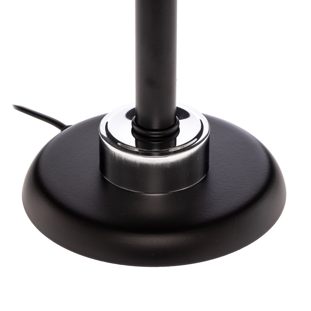 Avonni Tischleuchte Lampe Ml 4288 1 Bsy Schwarz Rauchgrau E27 Metall Glas Leuchte B-Ware - 8698957164023