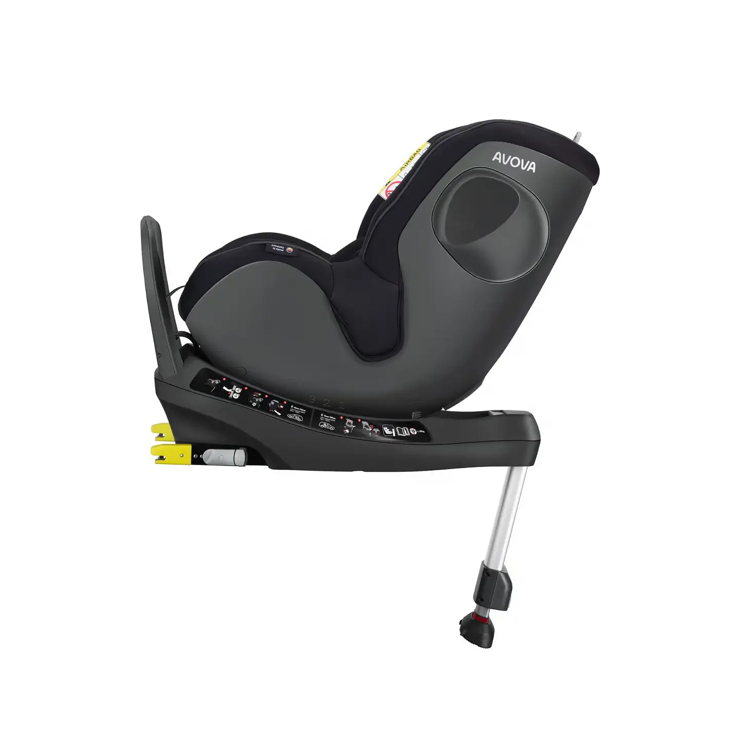 B-Ware Avova Autositz Kindersitz I Size Pearl Black Drehbar Isofix 360 Grad Schwarz - 4260621465015