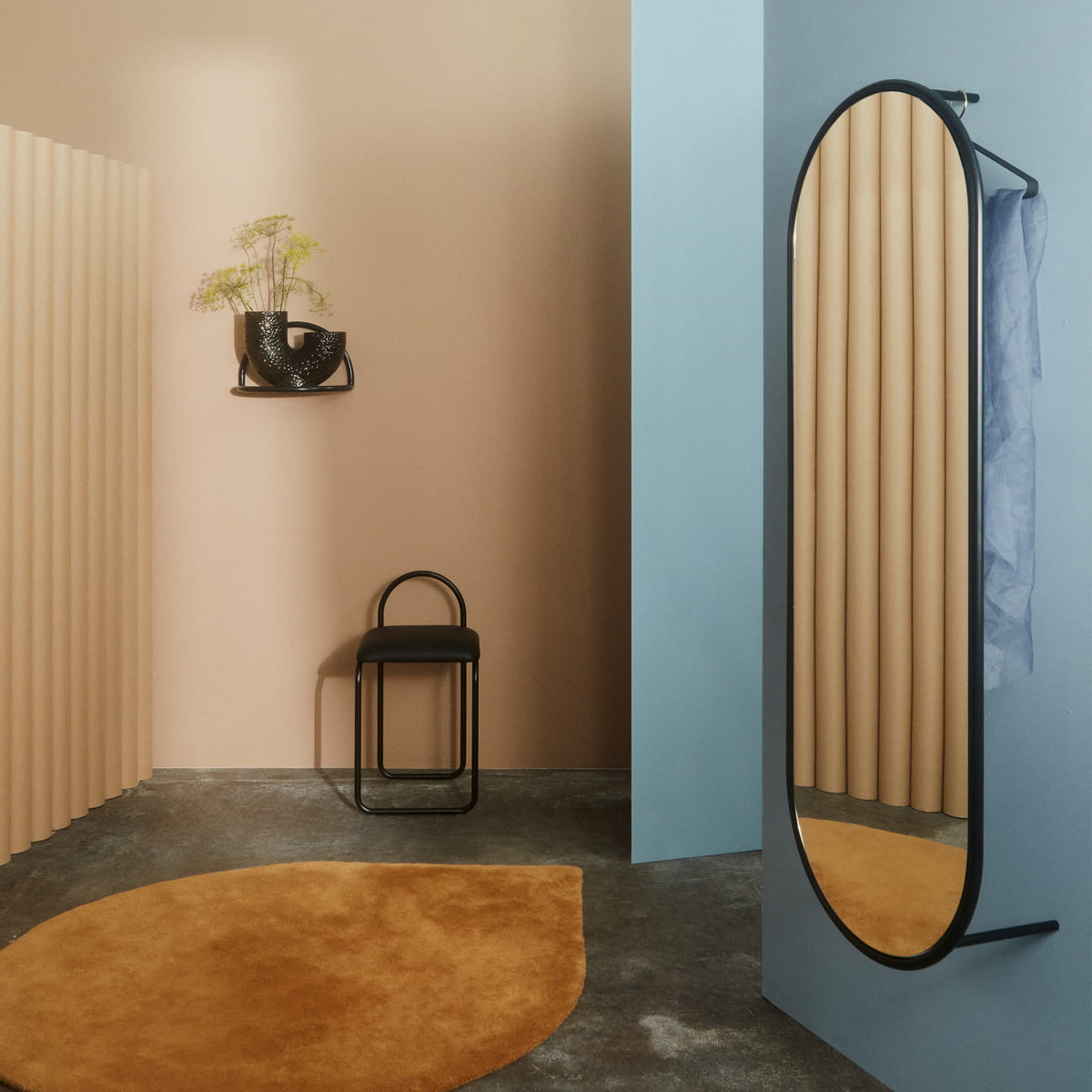 B-Ware Aytm Angui Wandspiegel Spiegel Hängespiegel Flurspiegel Large 39x108cm Anthrazit - 5704444055637