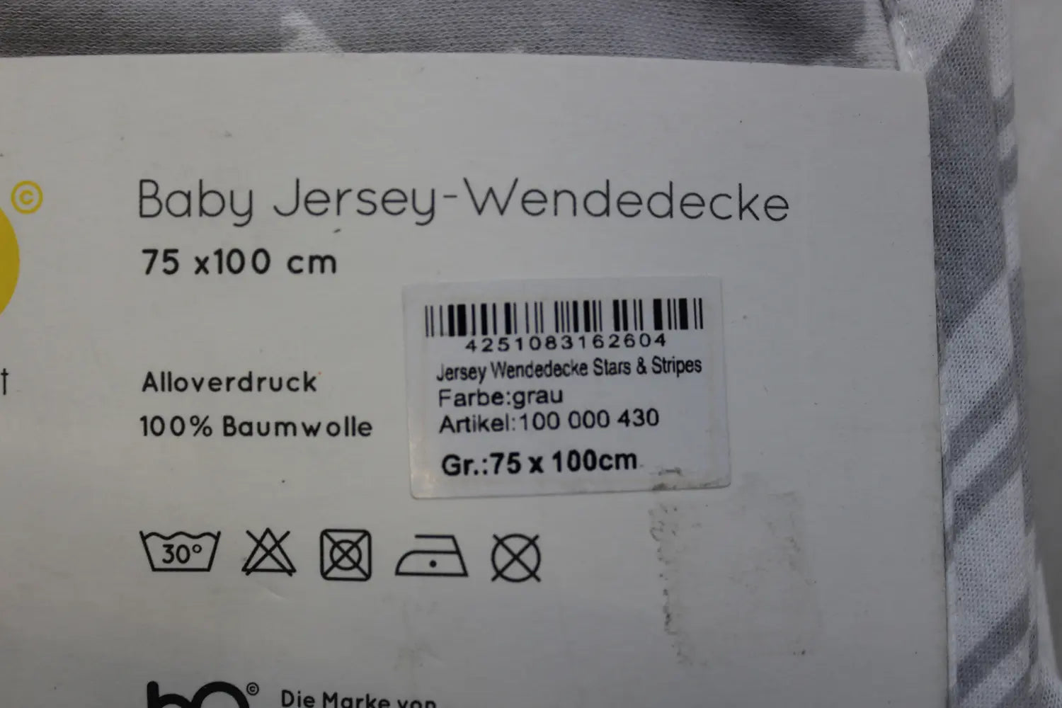 Feiler Jersey Babydecke Decke Stars & Stripes Baumwolle 8 Stück B-Ware - 4251083162604