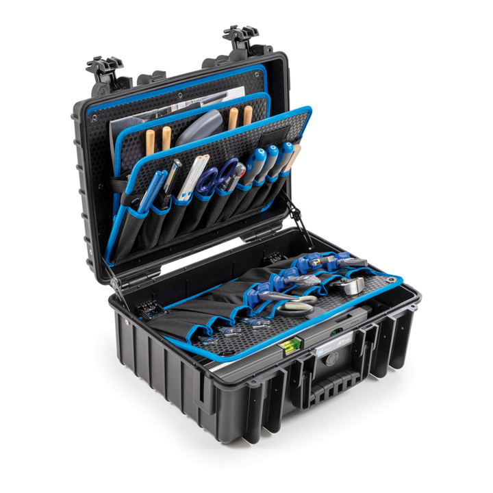 B & W International Werkzeugkoffer Jet 5000 Werkzeugbox Polypropylen Schwarz B-Ware - 4031541703934