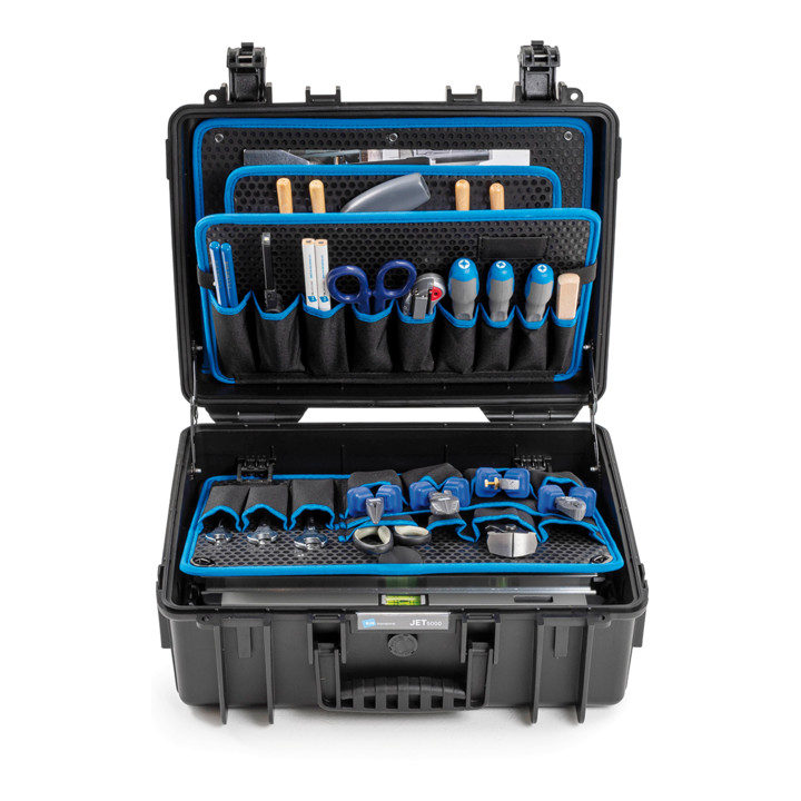 B & W International Werkzeugkoffer Jet 5000 Werkzeugbox Polypropylen Schwarz B-Ware - 4031541703934