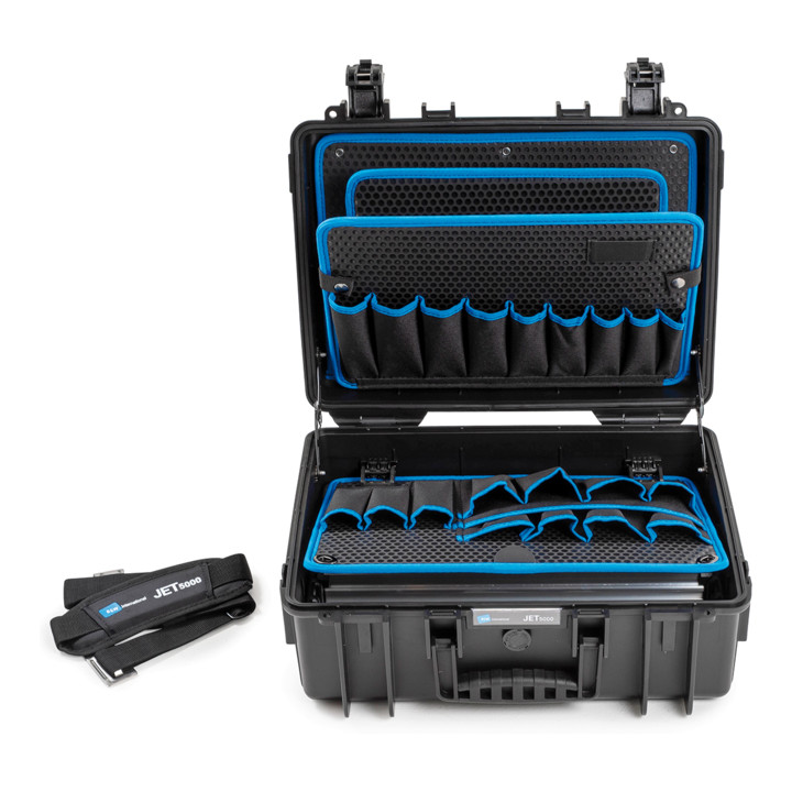 B & W International Werkzeugkoffer Jet 5000 Werkzeugbox Polypropylen Schwarz B-Ware - 4031541703934